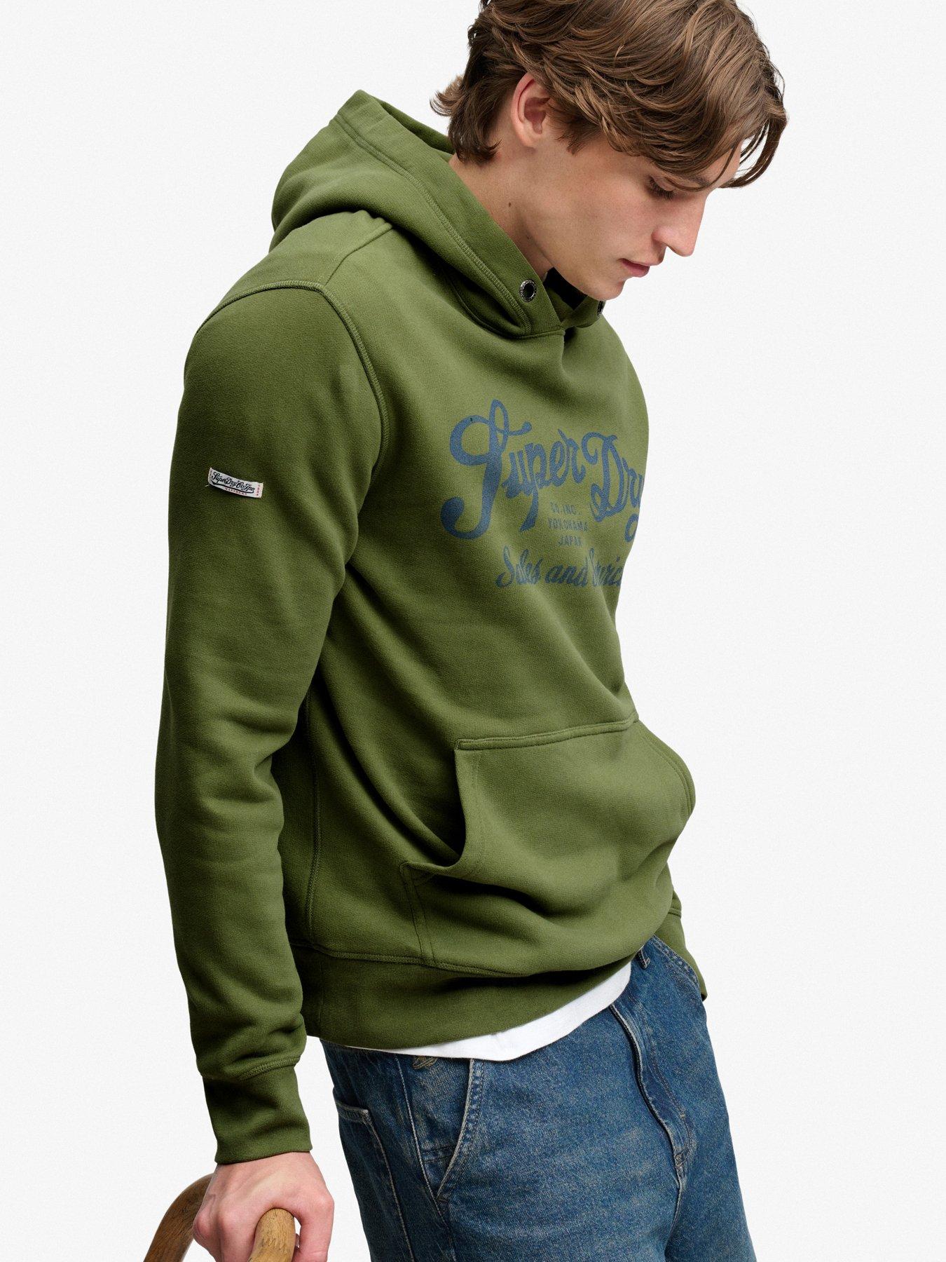 Image 4 of 6 of Superdry Superdry Vintage Script Hoodie - Green