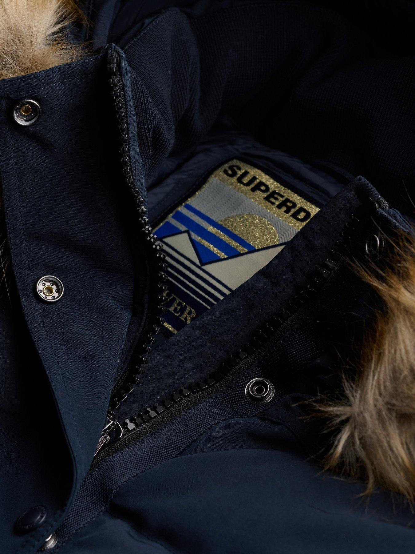 Image 7 of 7 of Superdry Superdry Everest Hooded Bomber Jacket - Navy