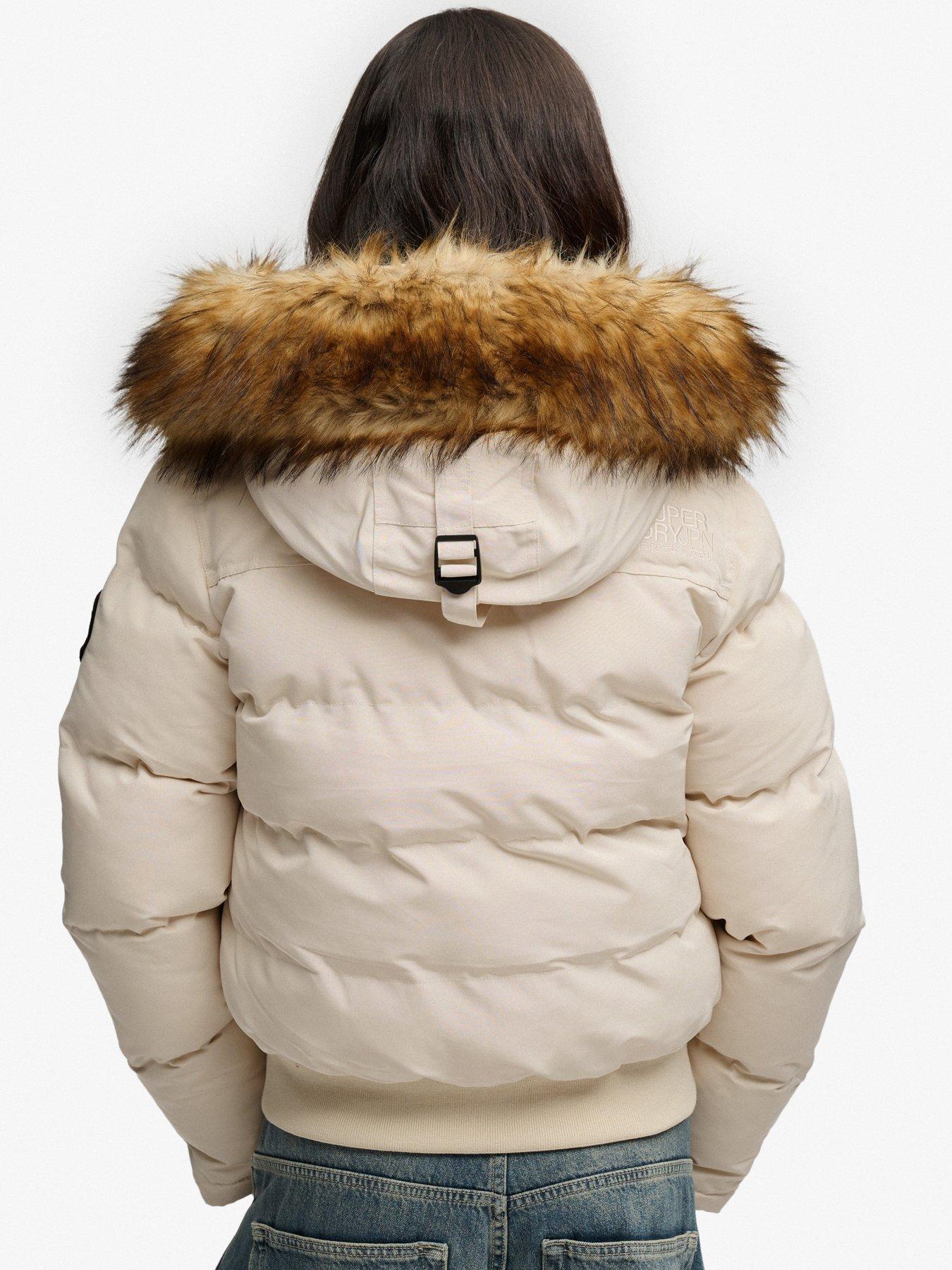 Image 2 of 6 of Superdry Superdry Everest Hooded Bomber Jacket - Grey