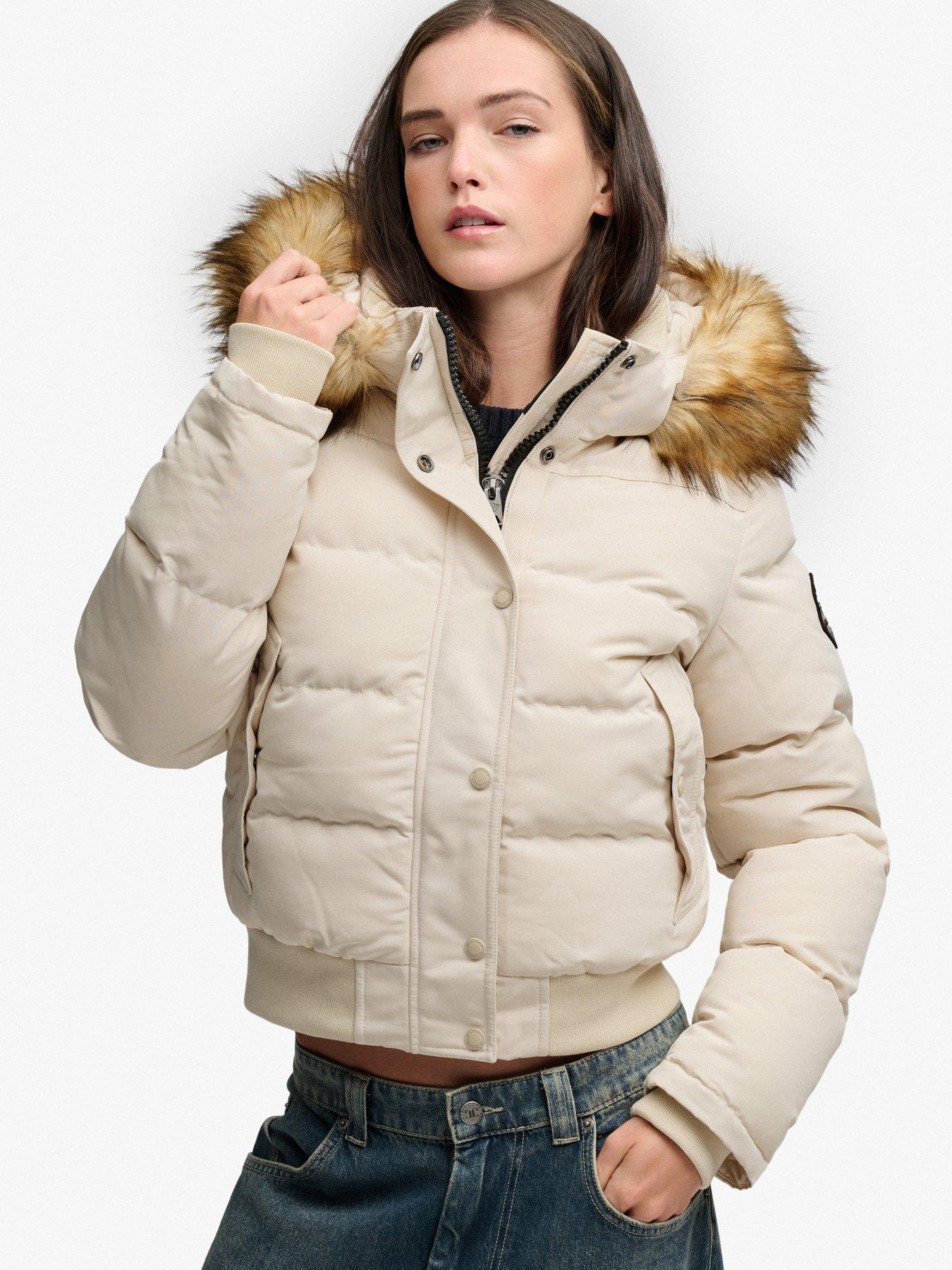 Image 5 of 6 of Superdry Superdry Everest Hooded Bomber Jacket - Grey