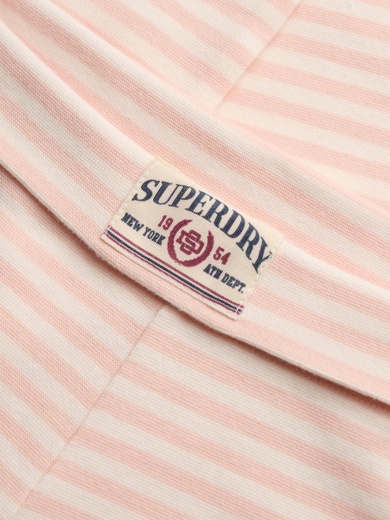 Image 5 of 6 of Superdry Superdry Ath Ess Stripe Jersey Trousers - Pink