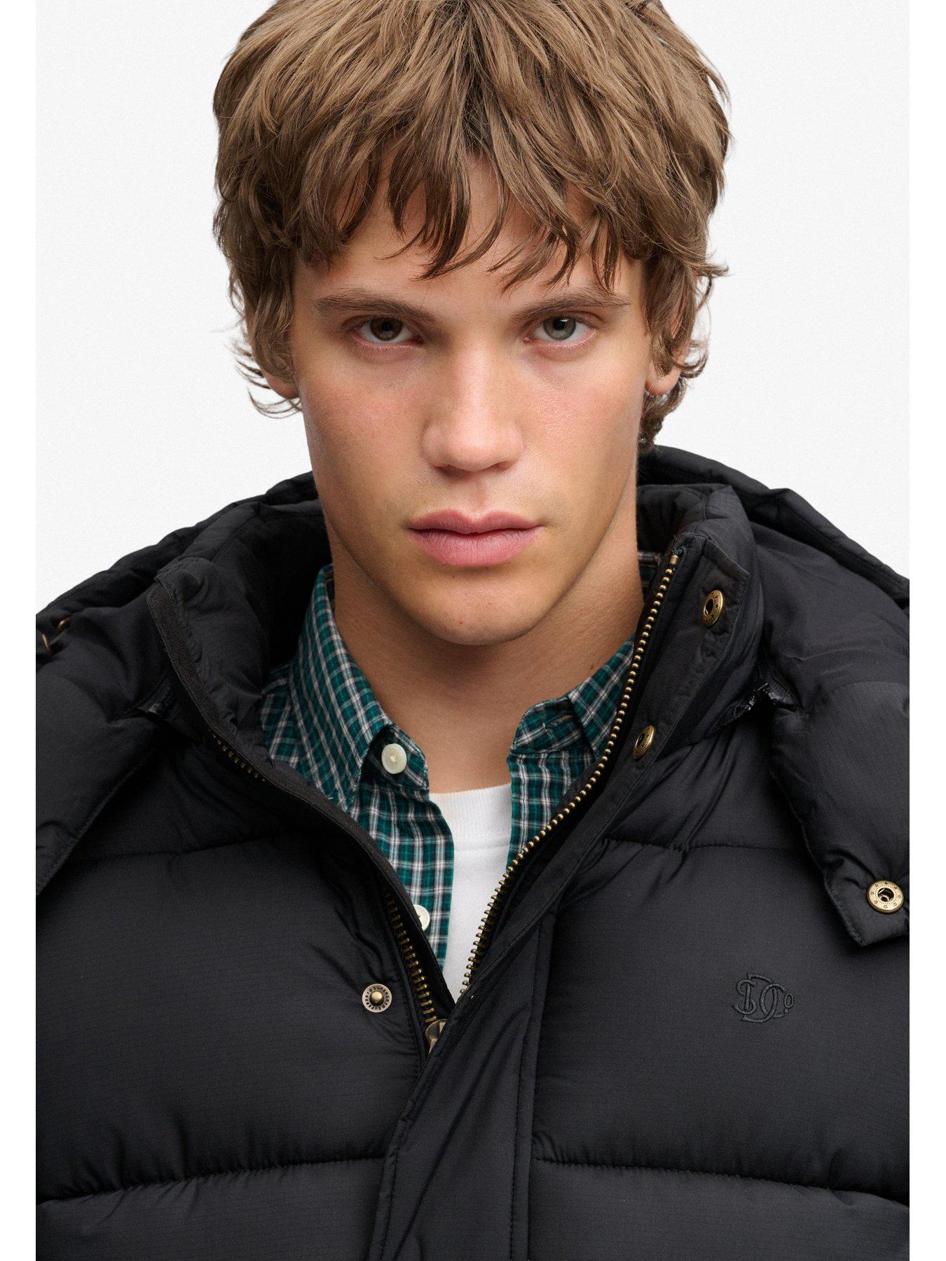 Image 5 of 7 of Superdry Mens Premium Ripstop Water-Repellent Puffer Jacket - Black