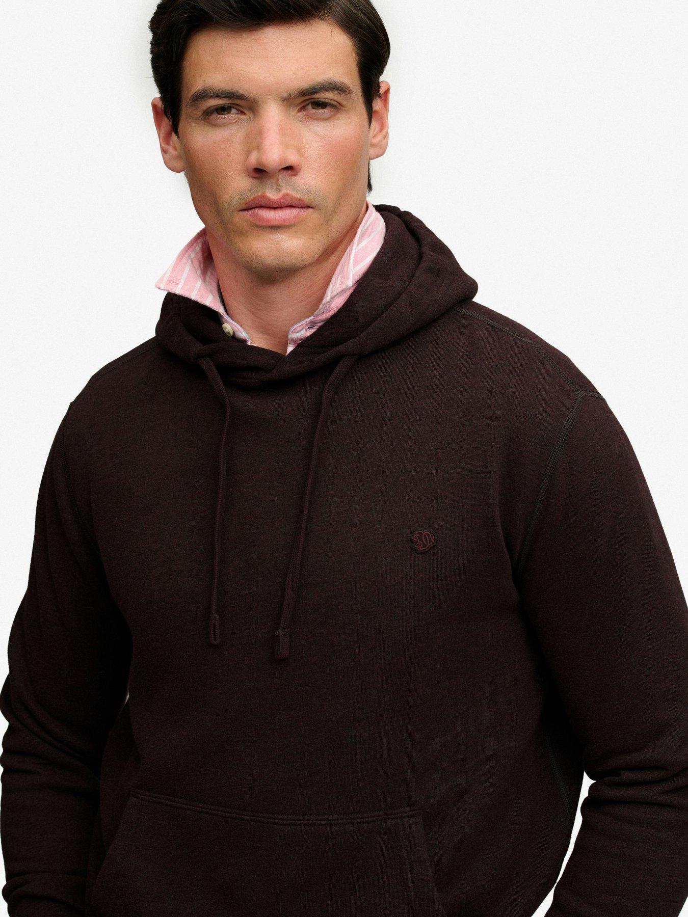 Image 5 of 6 of Superdry Superdry Essential Sdco Logo Hoodie - Dark Red