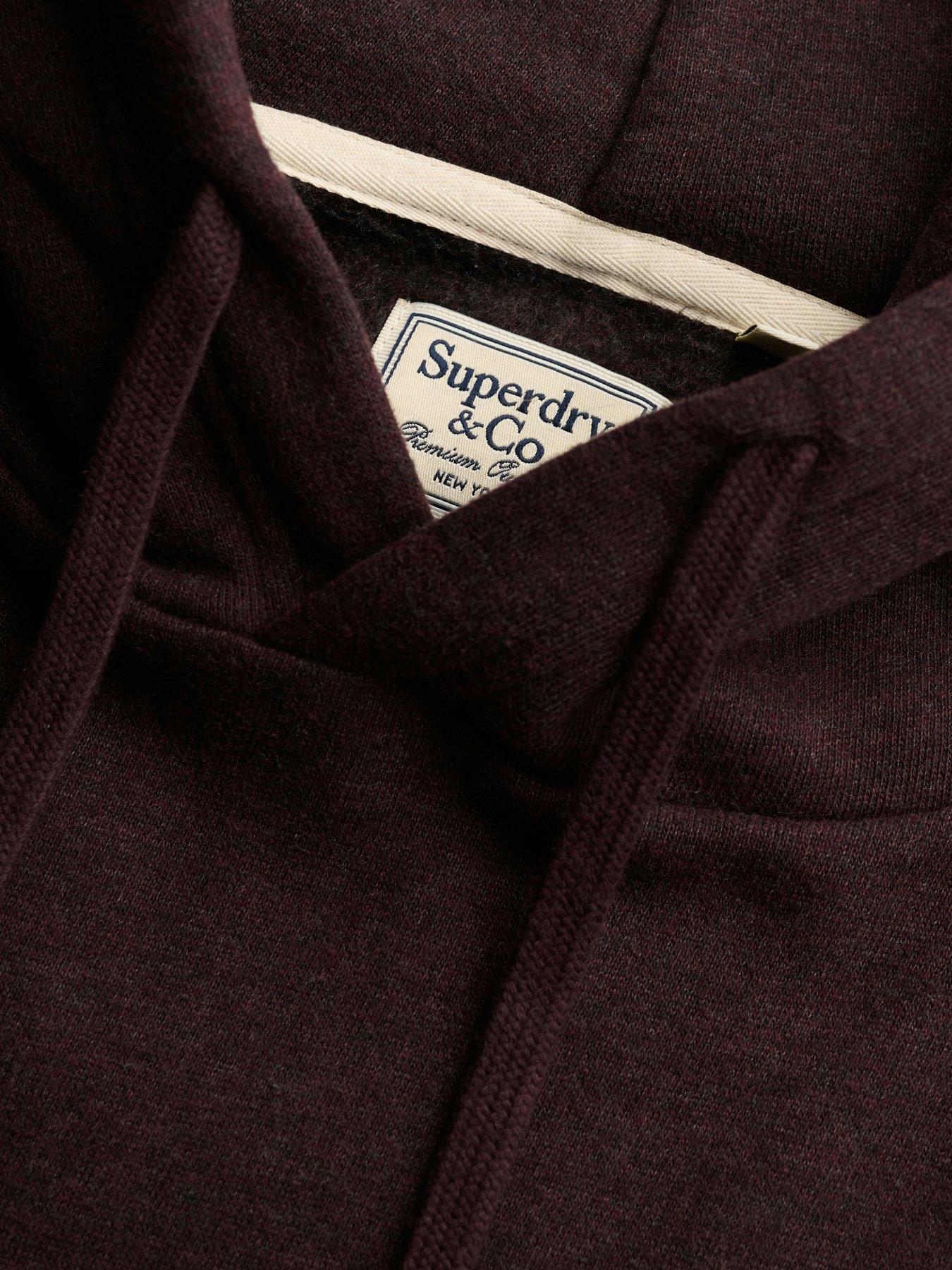 Image 6 of 6 of Superdry Superdry Essential Sdco Logo Hoodie - Dark Red