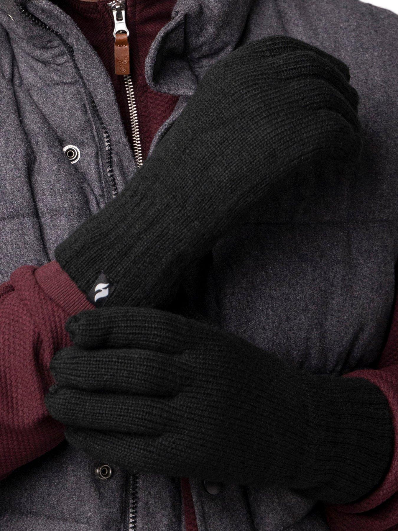 Image 2 of 3 of Heat Holders Heat Holders Mens Arvid Gloves - Black