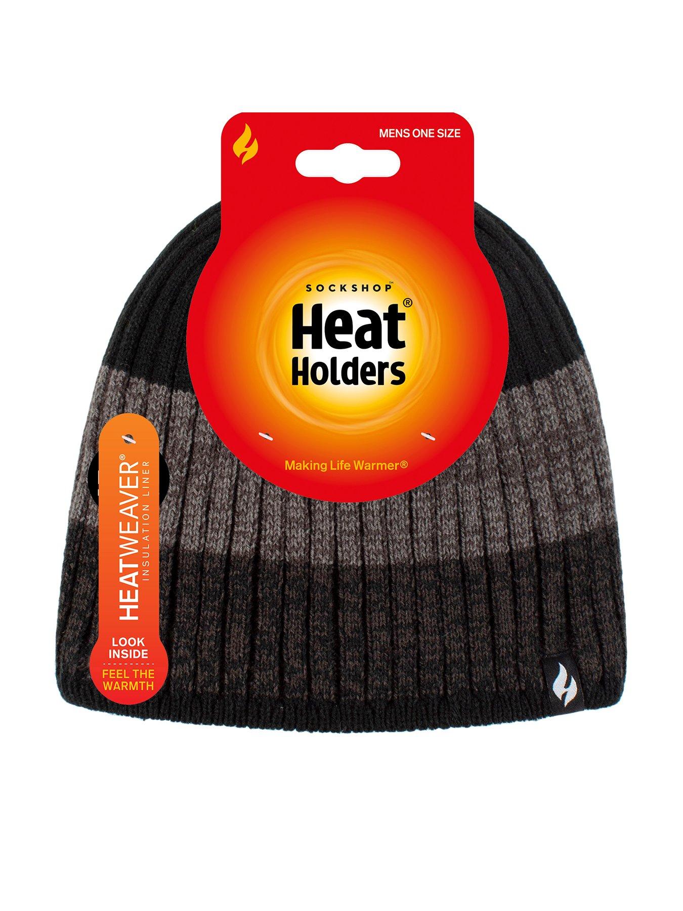 Image 1 of 3 of Heat Holders Heat Holders Men's Stripe Hat - Black
