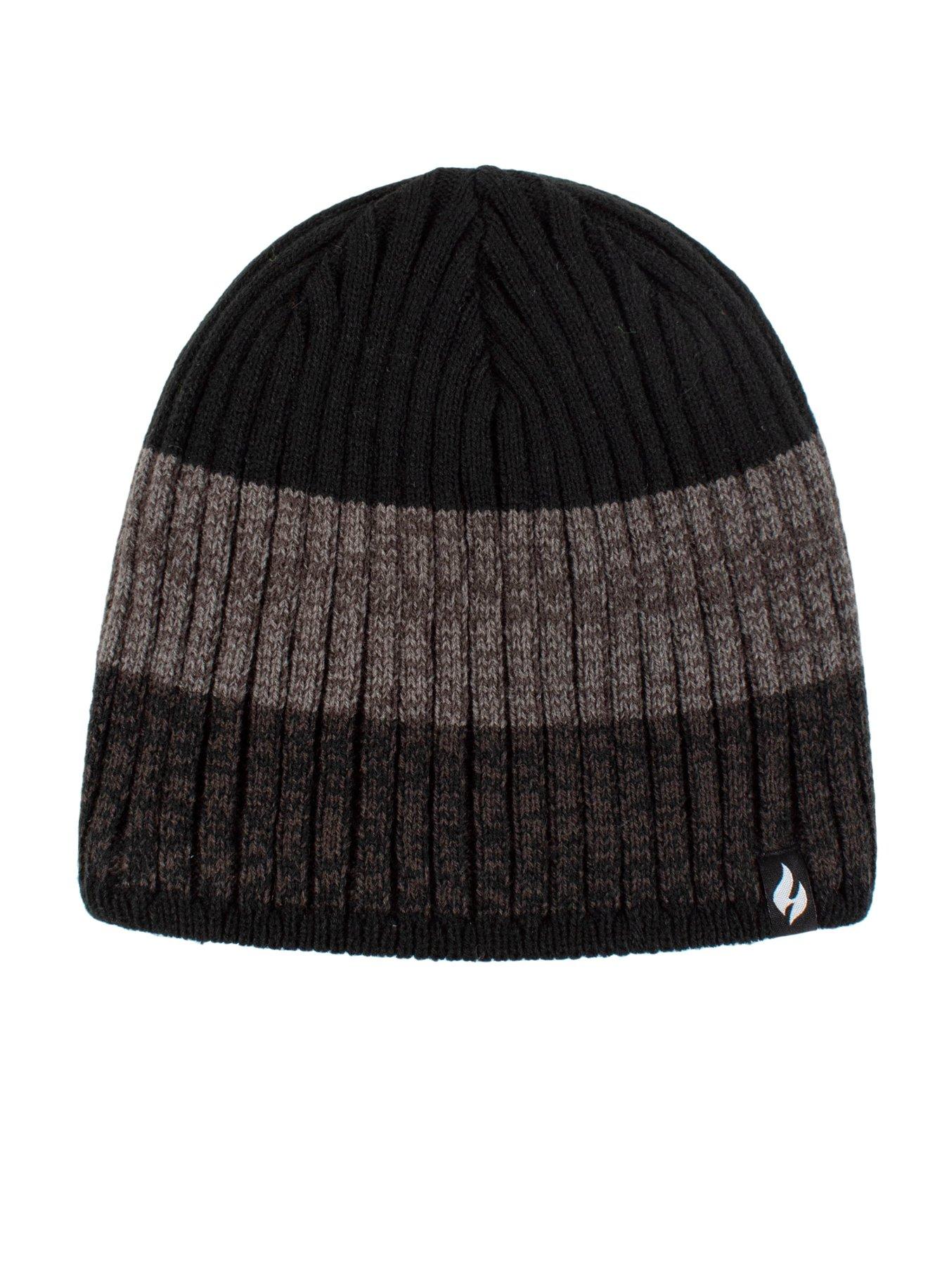 Image 3 of 3 of Heat Holders Heat Holders Men's Stripe Hat - Black