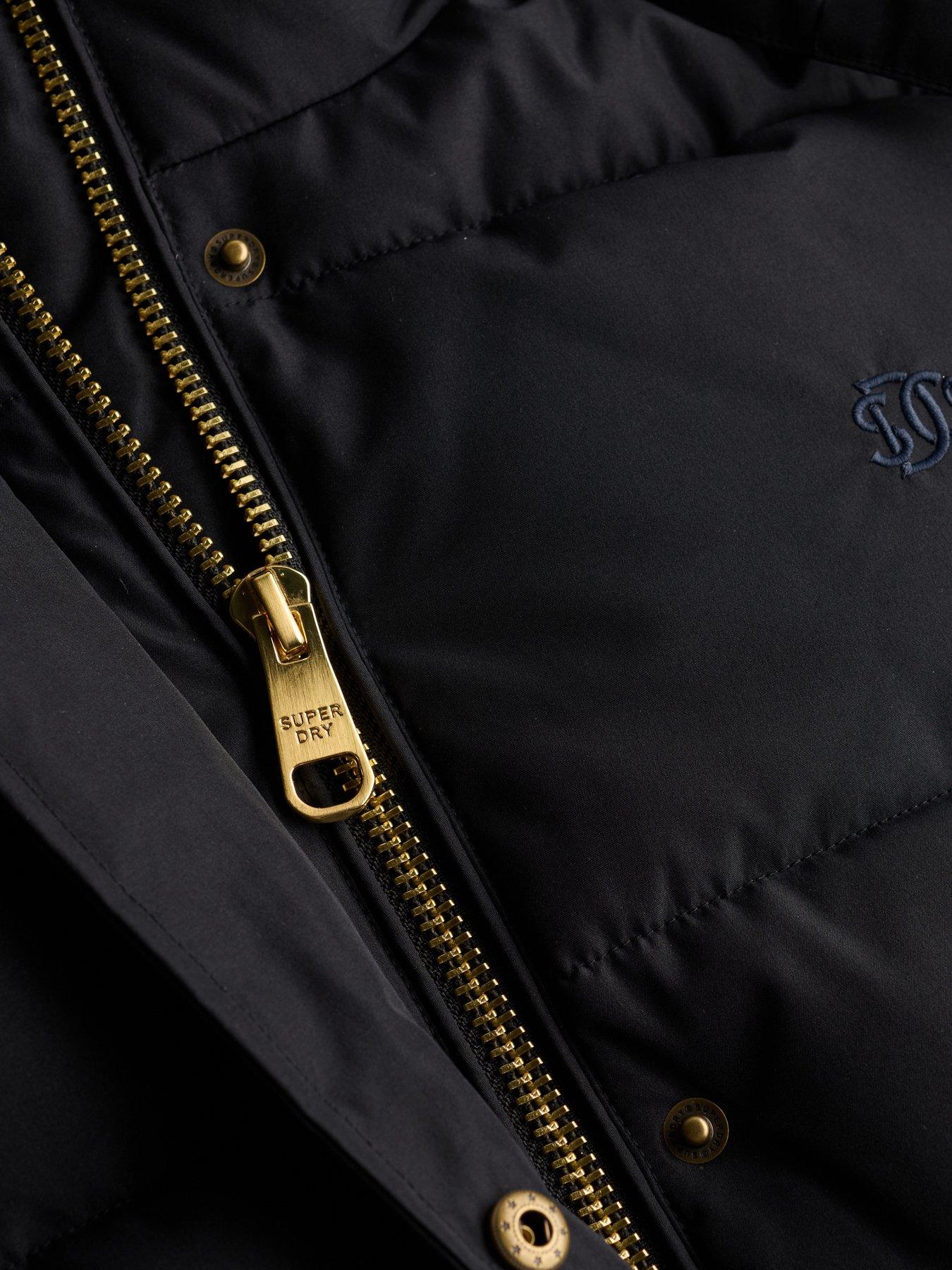 Image 7 of 7 of Superdry Superdry Premium Hood Puffer Jacket - Black
