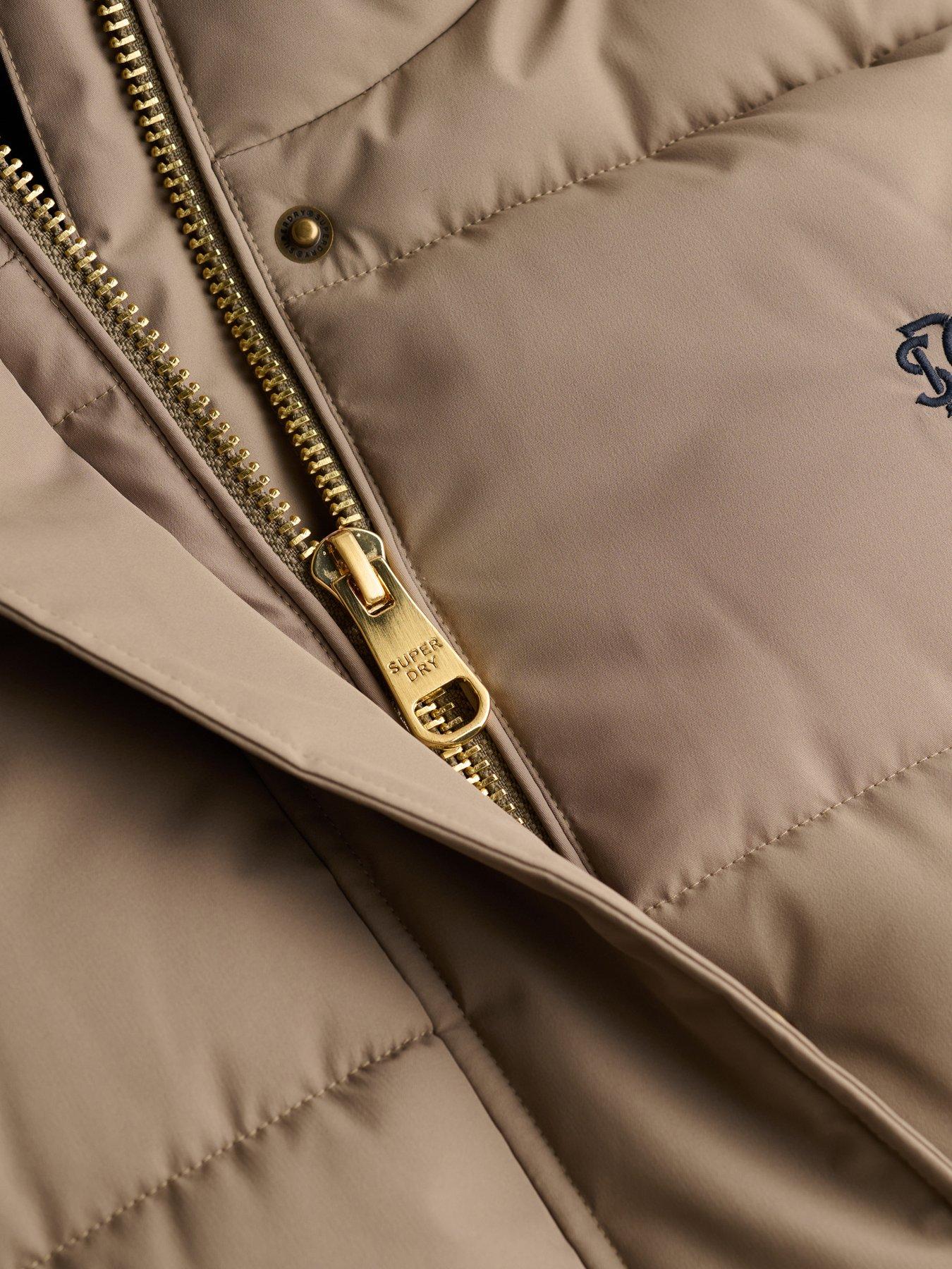 Image 7 of 7 of Superdry Superdry Premium Hood Puffer Jacket - Brown