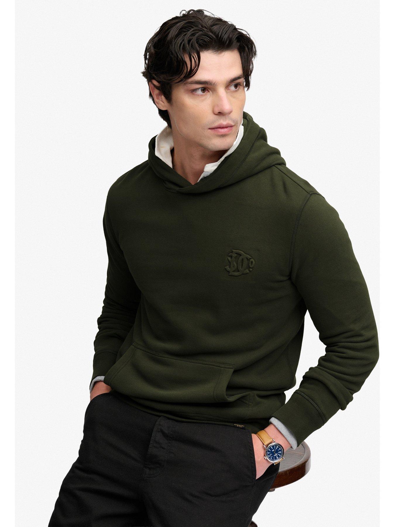 Image 5 of 7 of Superdry Superdry Company Logo Embossed Hoodie - Green