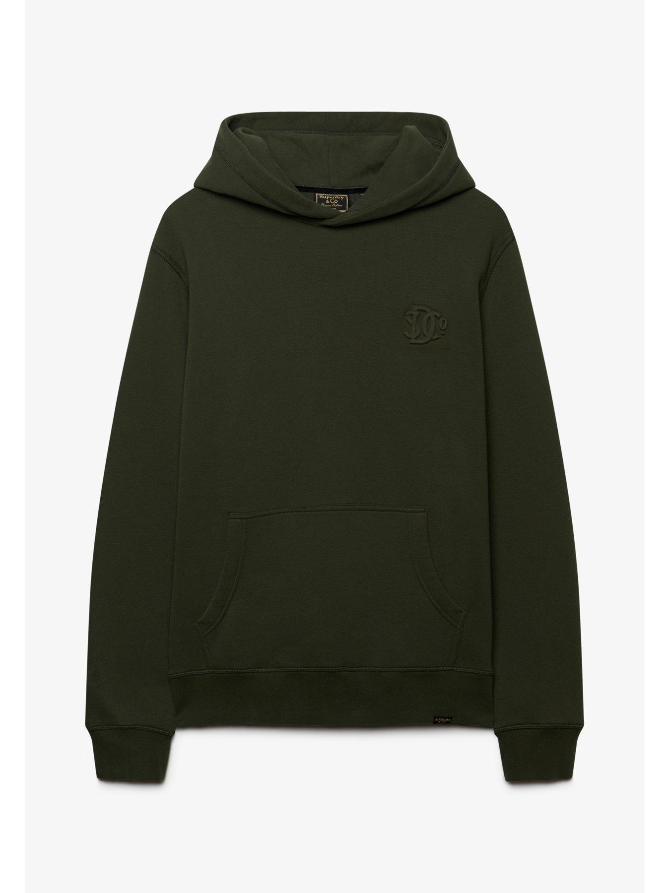 Image 7 of 7 of Superdry Superdry Company Logo Embossed Hoodie - Green