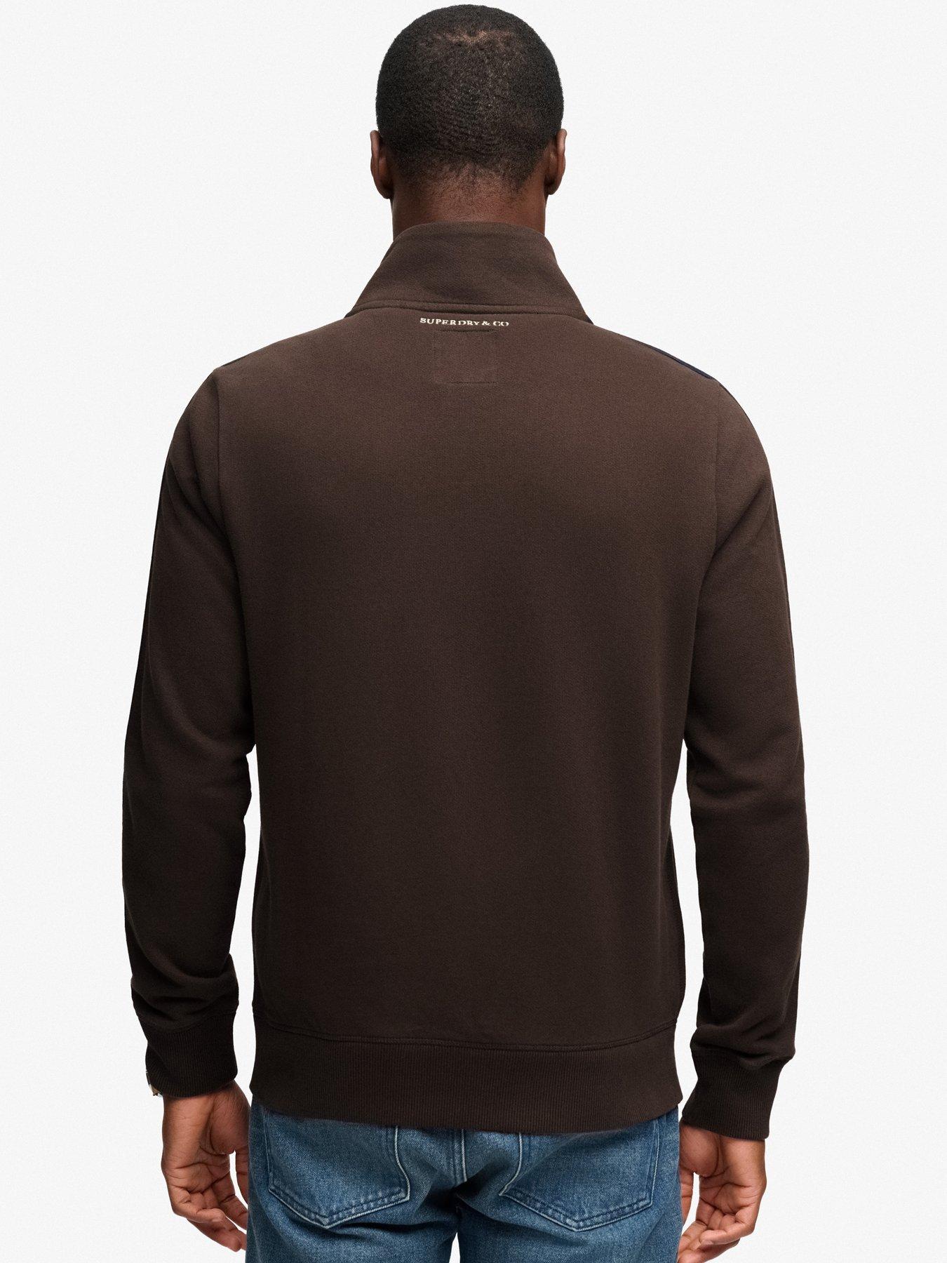 Image 2 of 5 of Superdry Superdry Essential Retro Track Top - Brown