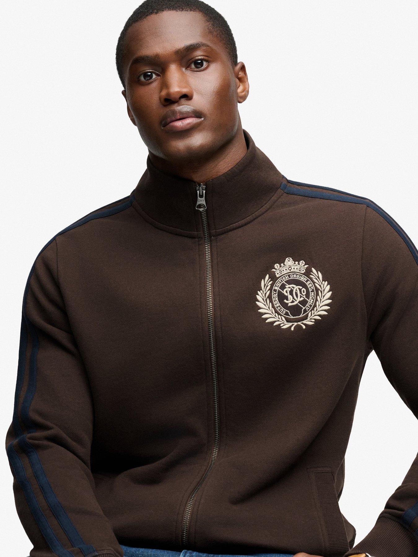 Image 3 of 5 of Superdry Superdry Essential Retro Track Top - Brown