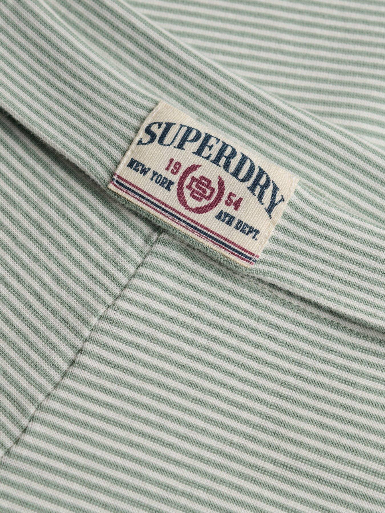 Image 5 of 6 of Superdry Superdry Ath Ess Stripe Jersey Trousers - Green
