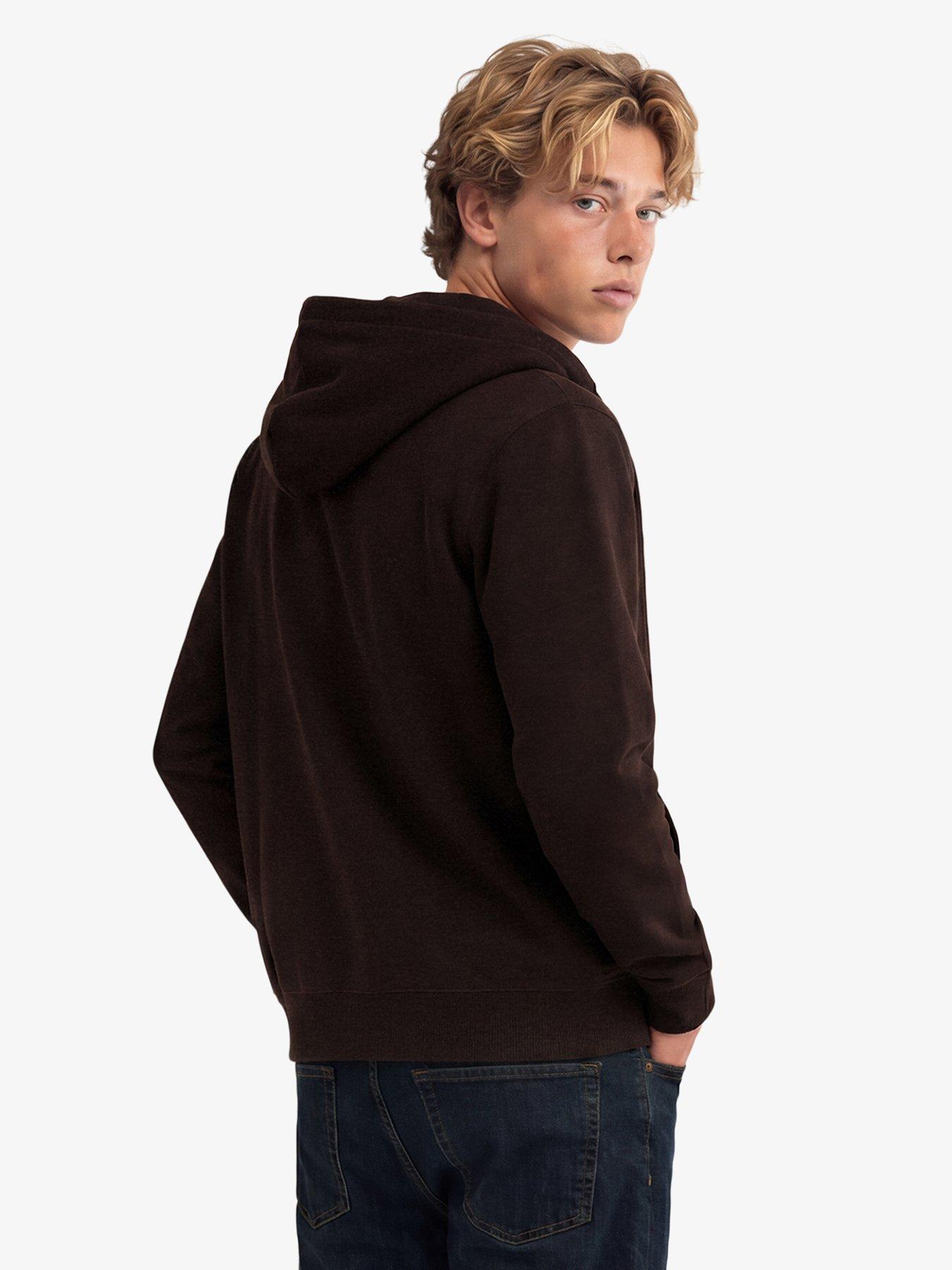 Image 2 of 7 of Superdry Essential Logo Zip Hoodie - Dark Red