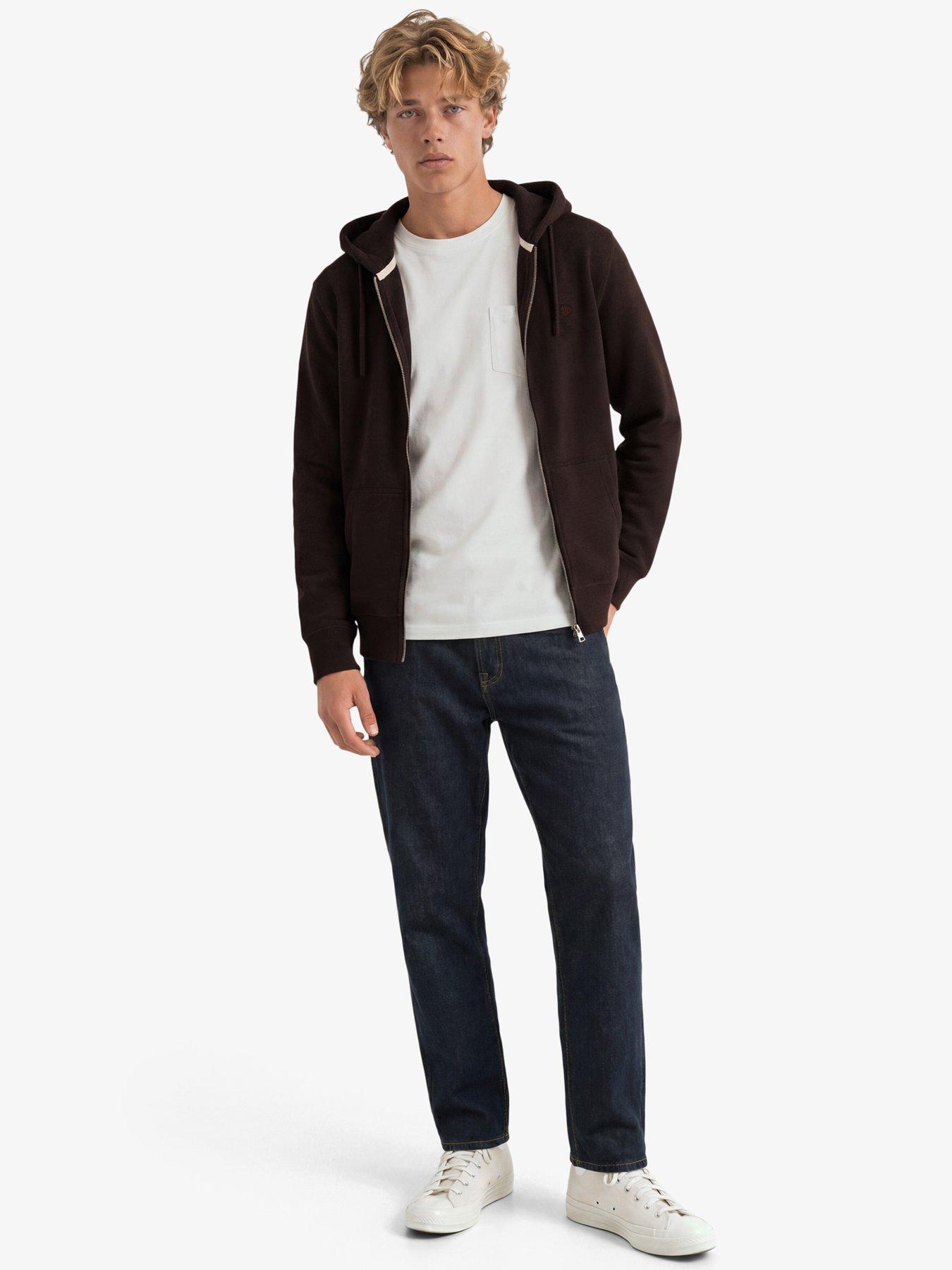 Image 3 of 7 of Superdry Essential Logo Zip Hoodie - Dark Red