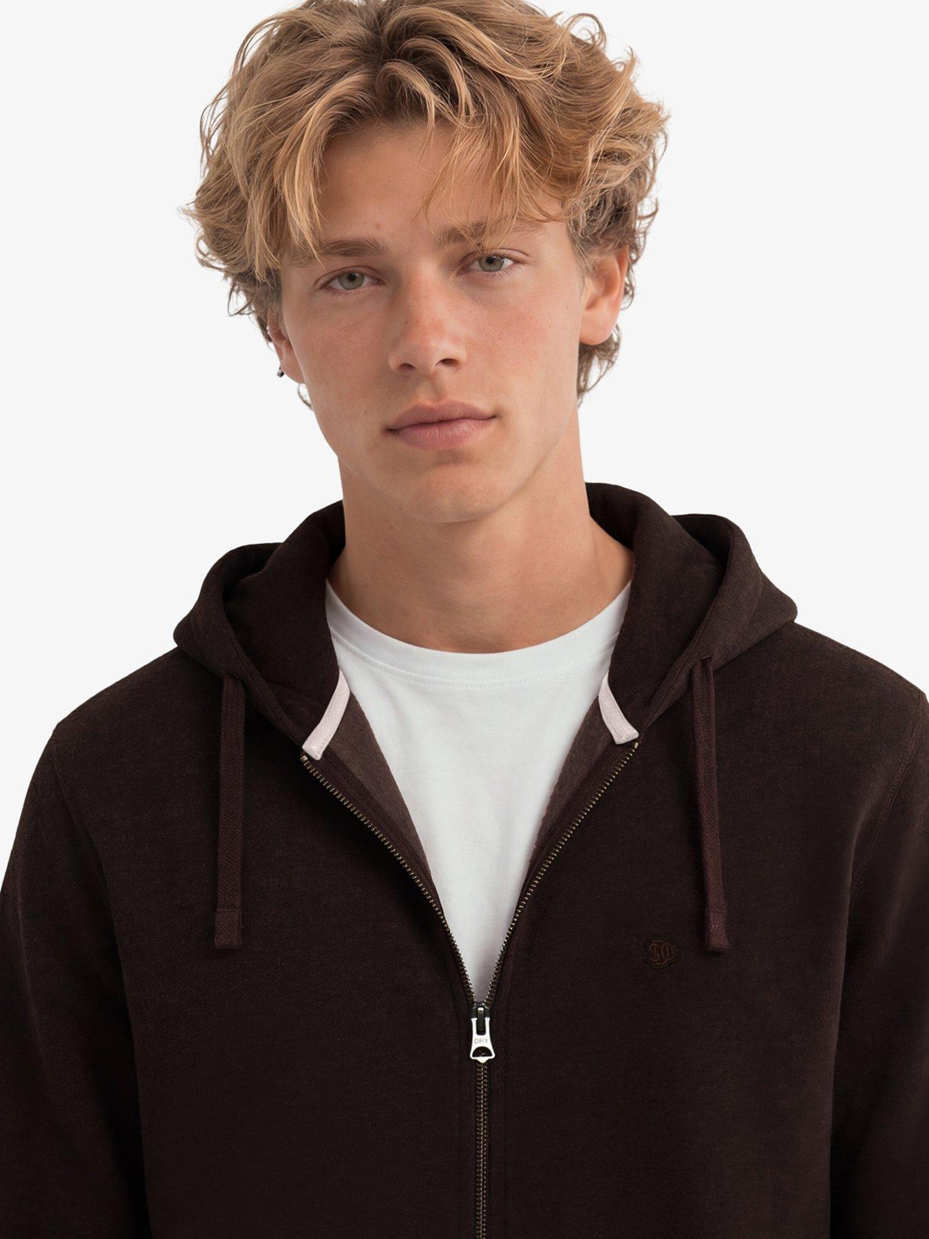 Image 5 of 7 of Superdry Essential Logo Zip Hoodie - Dark Red