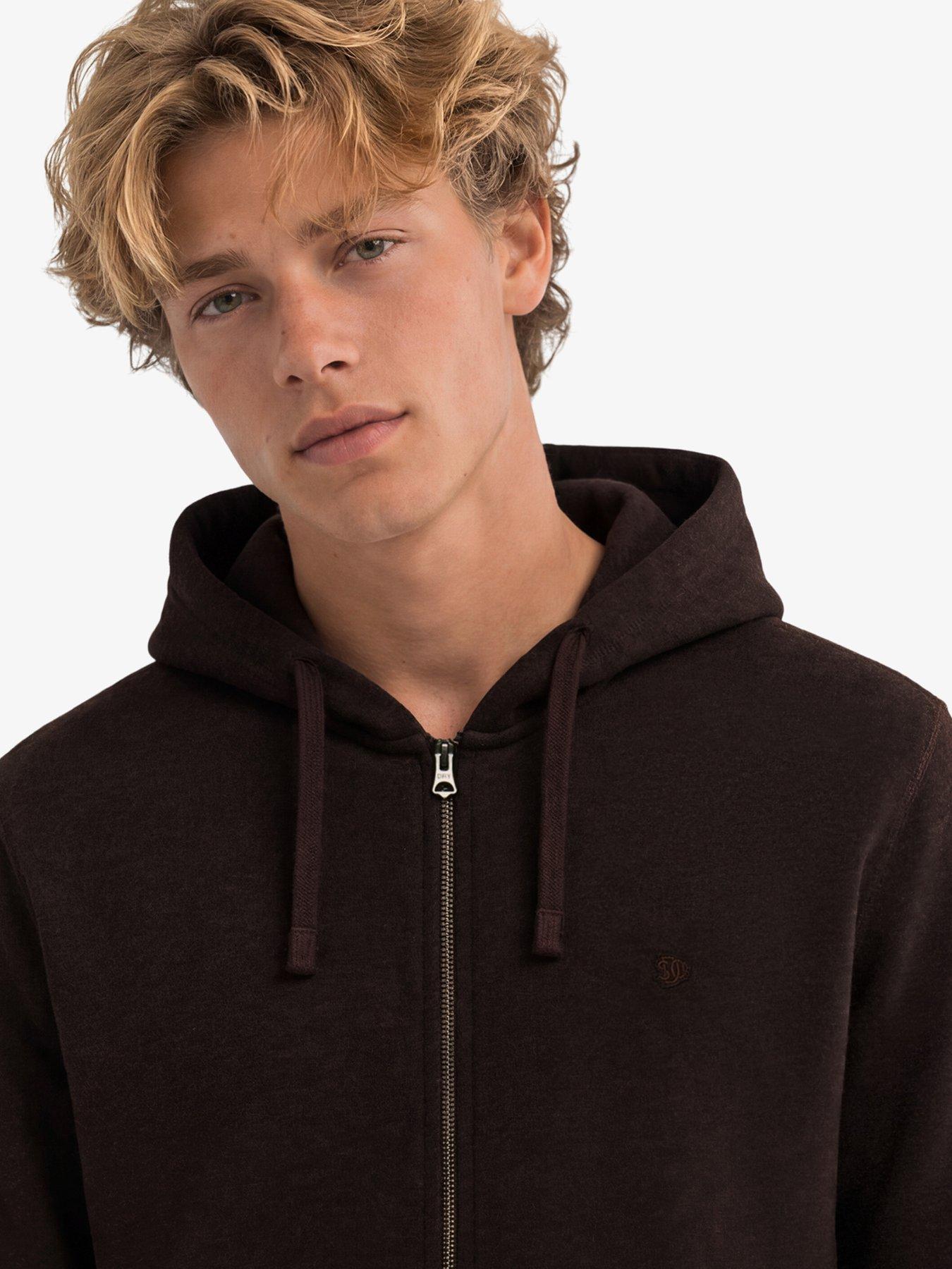 Image 6 of 7 of Superdry Essential Logo Zip Hoodie - Dark Red