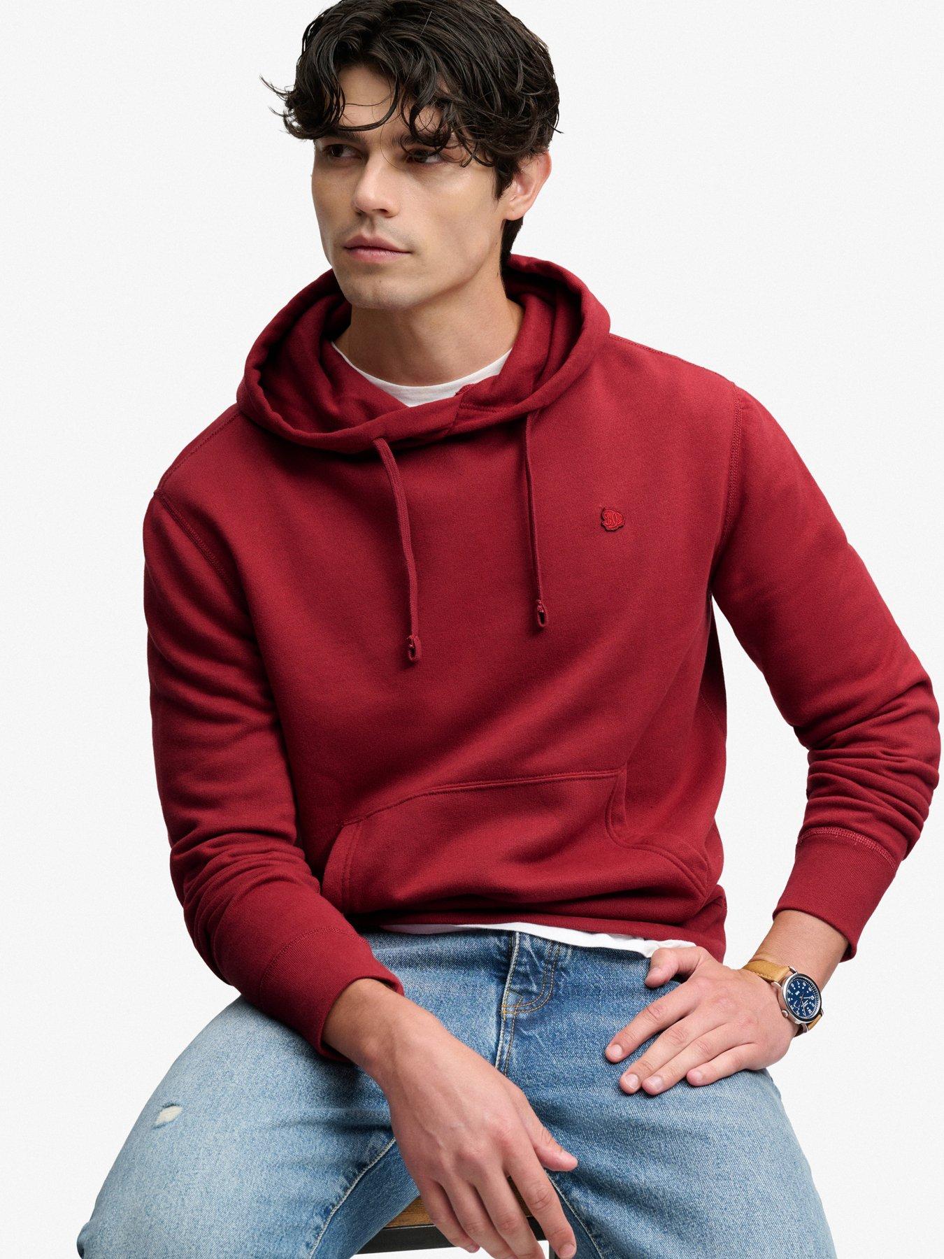 Image 1 of 6 of Superdry Superdry Essential Sdco Logo Hoodie - Red