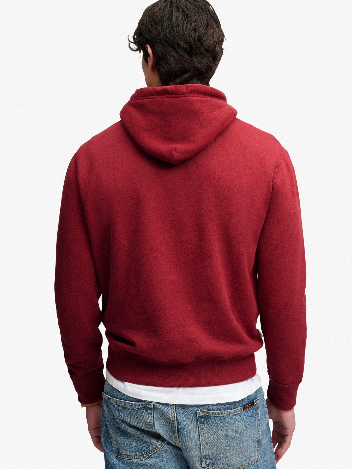 Image 2 of 6 of Superdry Superdry Essential Sdco Logo Hoodie - Red