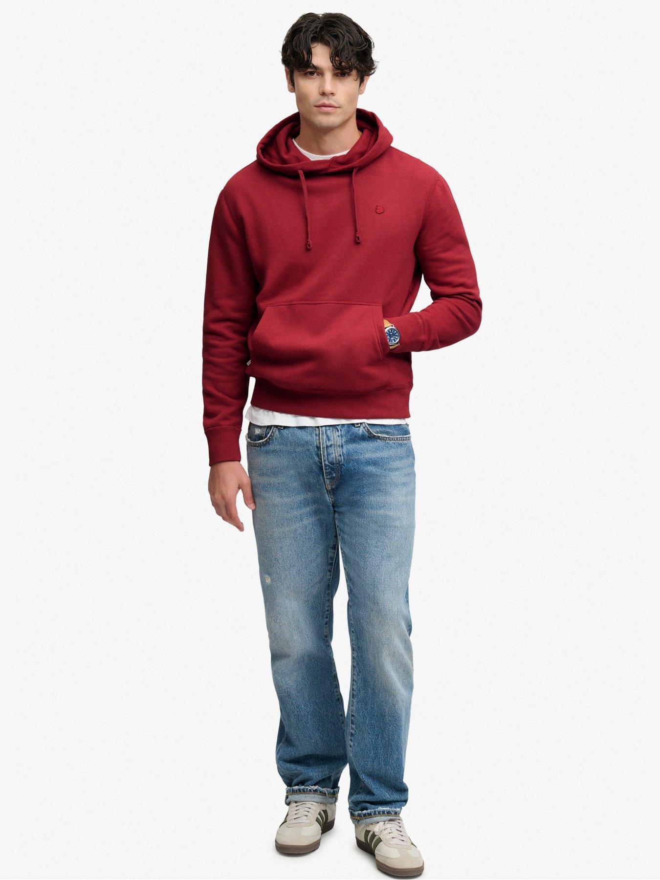 Image 3 of 6 of Superdry Superdry Essential Sdco Logo Hoodie - Red