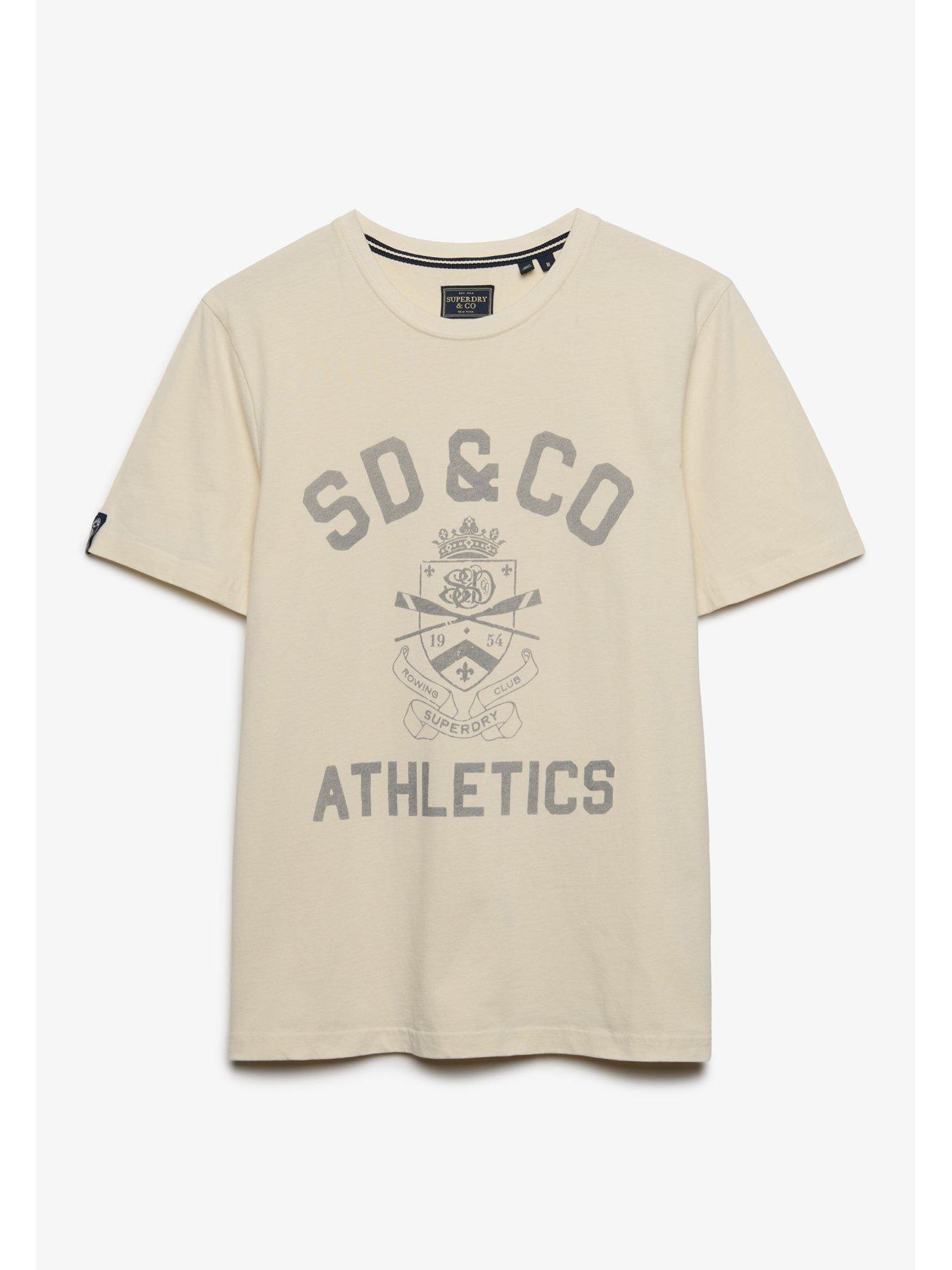 Image 6 of 6 of Superdry Superdry Gothic Varsity Tee - Beige