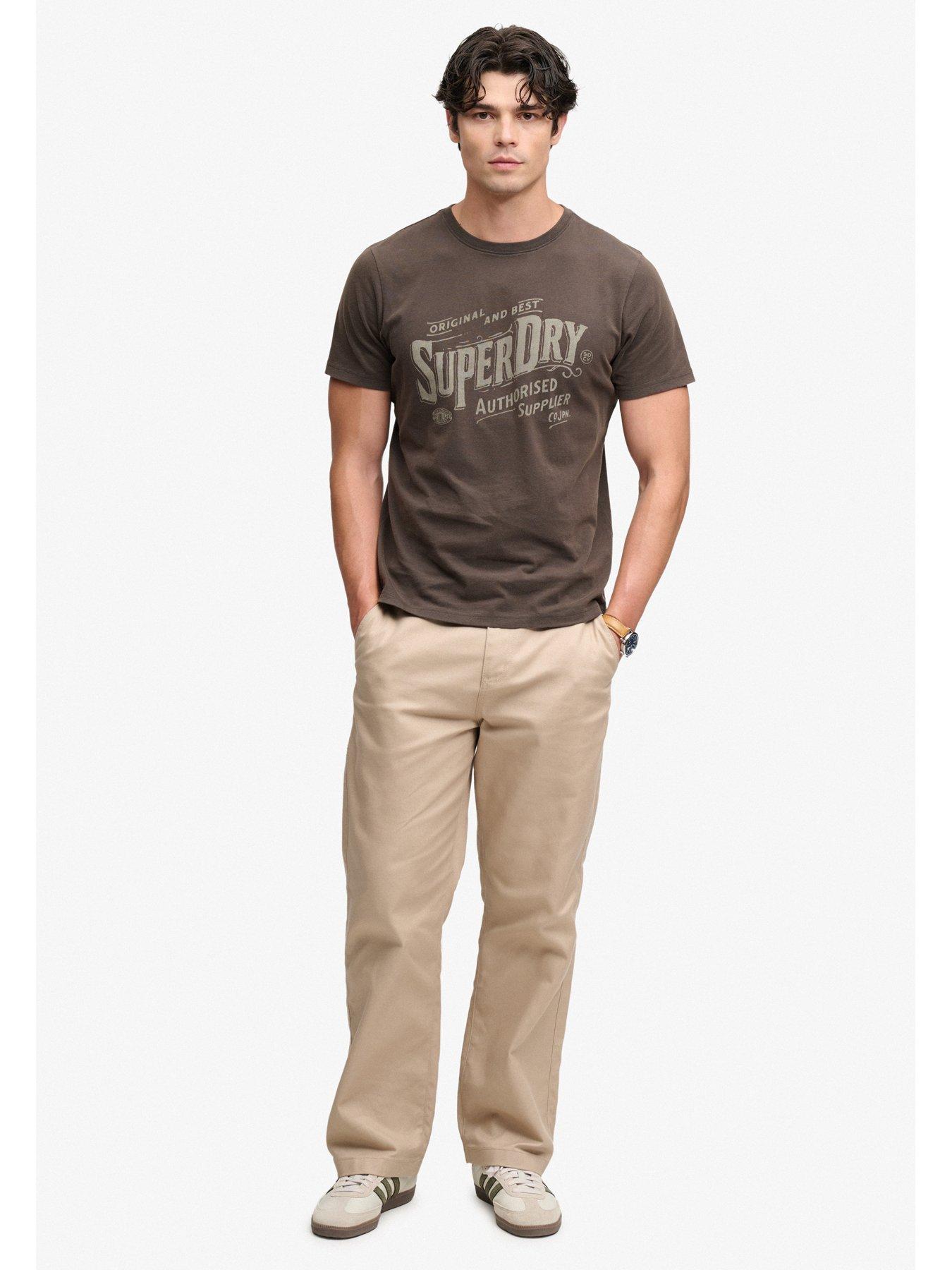 Image 3 of 6 of Superdry Superdry Vintage Workwear Print T-shirt - Black