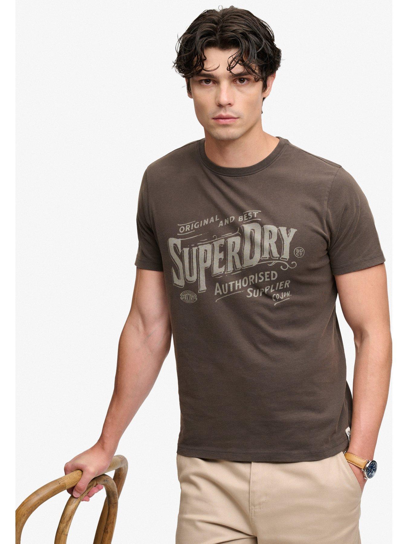 Image 4 of 6 of Superdry Superdry Vintage Workwear Print T-shirt - Black