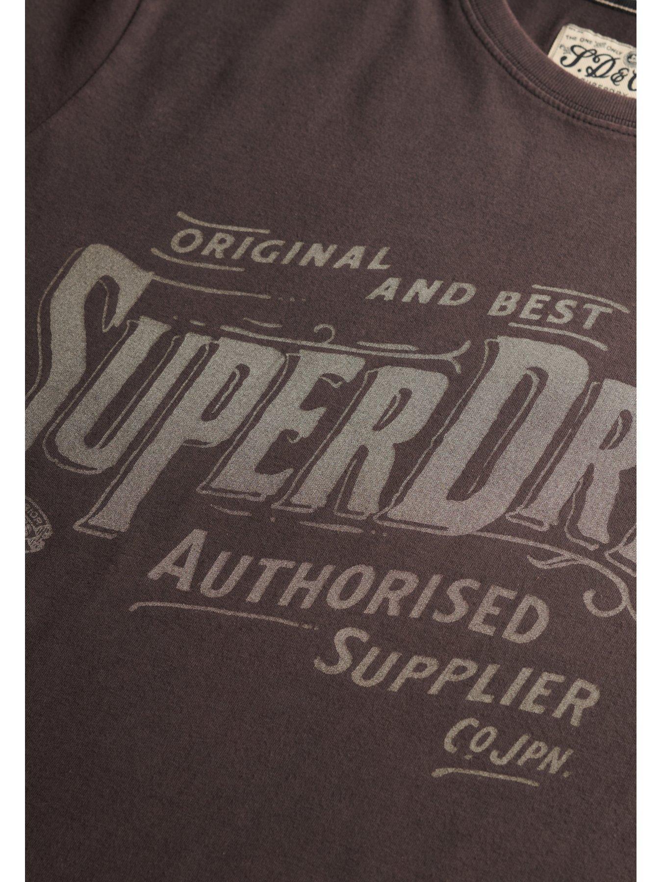 Image 5 of 6 of Superdry Superdry Vintage Workwear Print T-shirt - Black