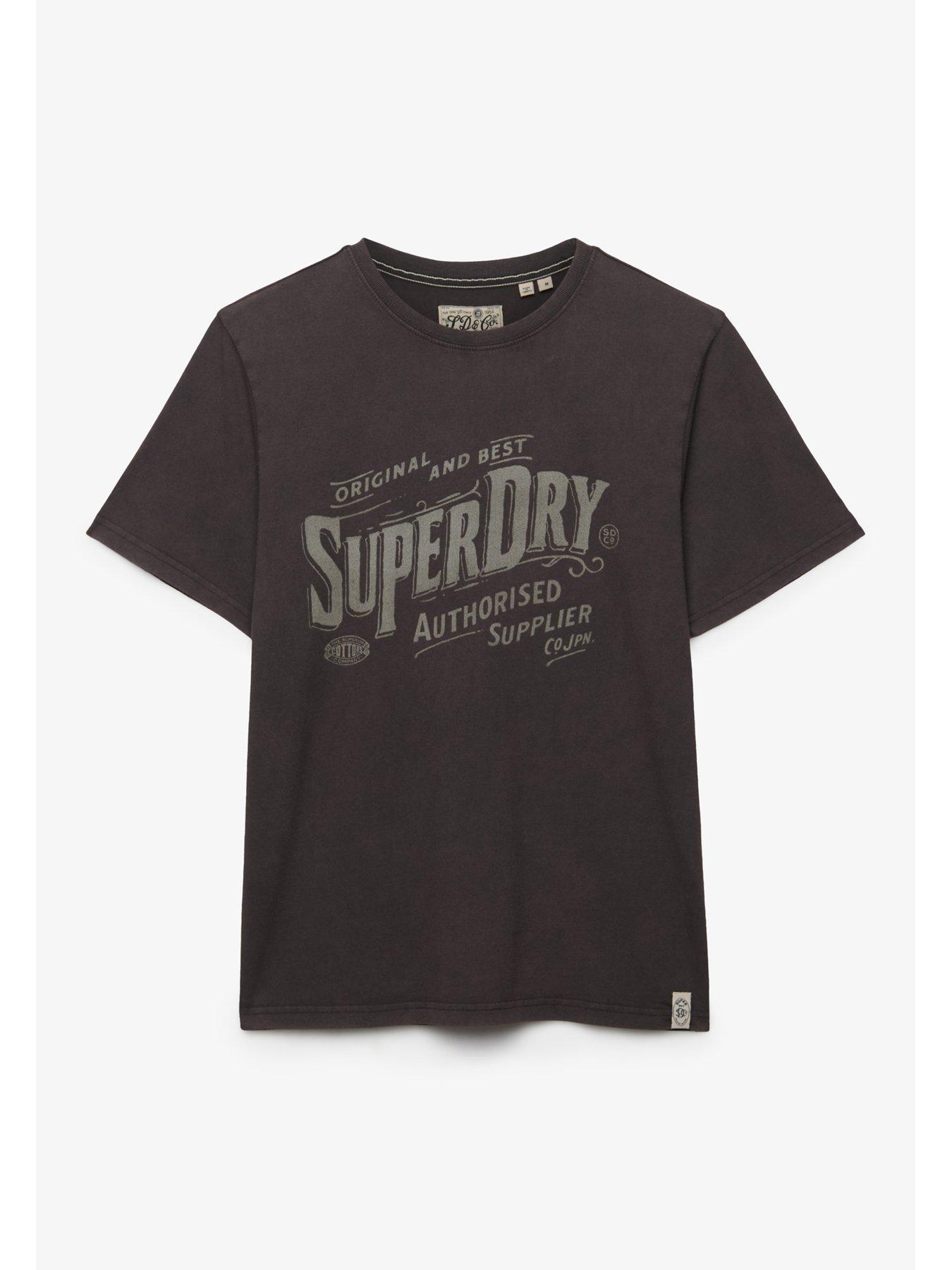 Image 6 of 6 of Superdry Superdry Vintage Workwear Print T-shirt - Black