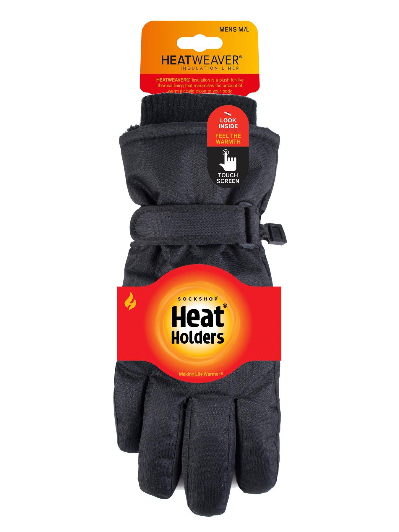 Image 5 of 5 of Heat Holders Heat Holders Mens Ski Gloves - Black