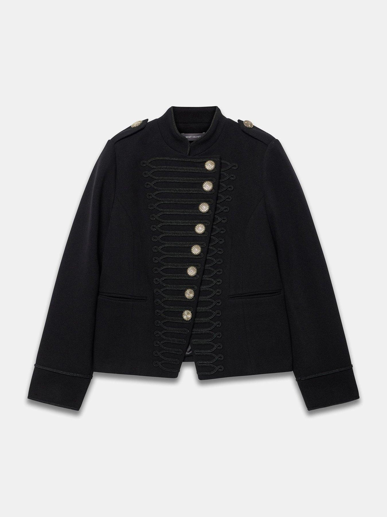 Image 5 of 6 of Mint Velvet Black Military Jacket