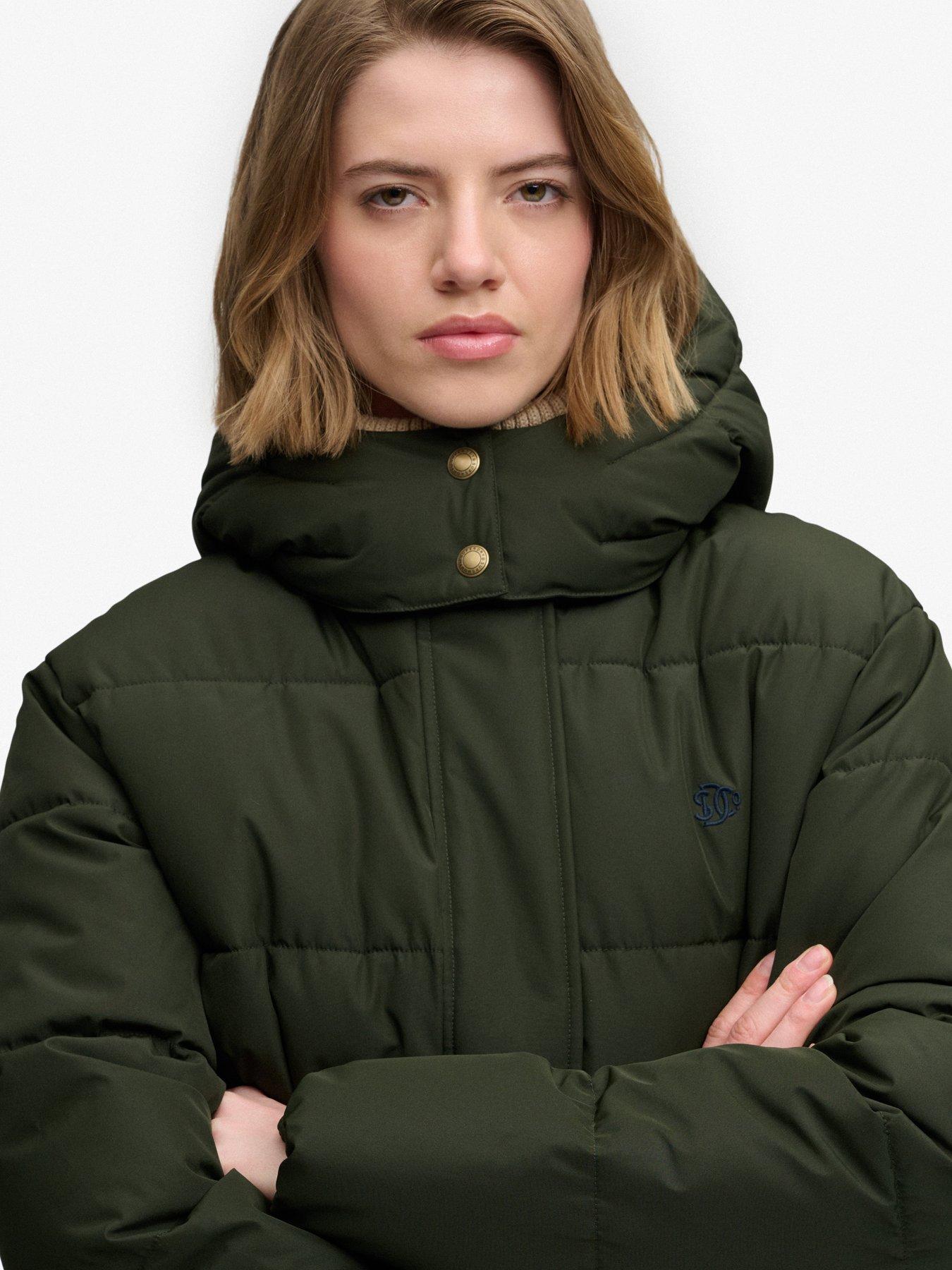 Image 6 of 7 of Superdry Superdry Premium Hood Puffer Jacket - Green