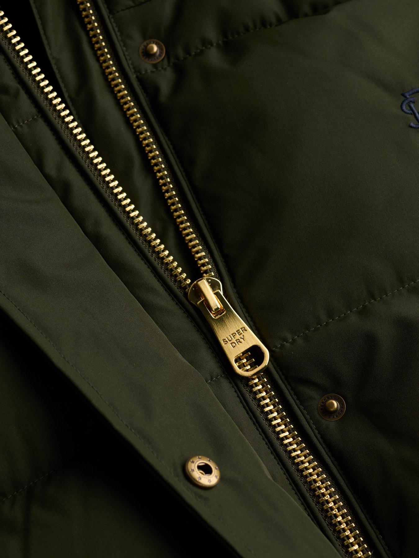 Image 7 of 7 of Superdry Superdry Premium Hood Puffer Jacket - Green