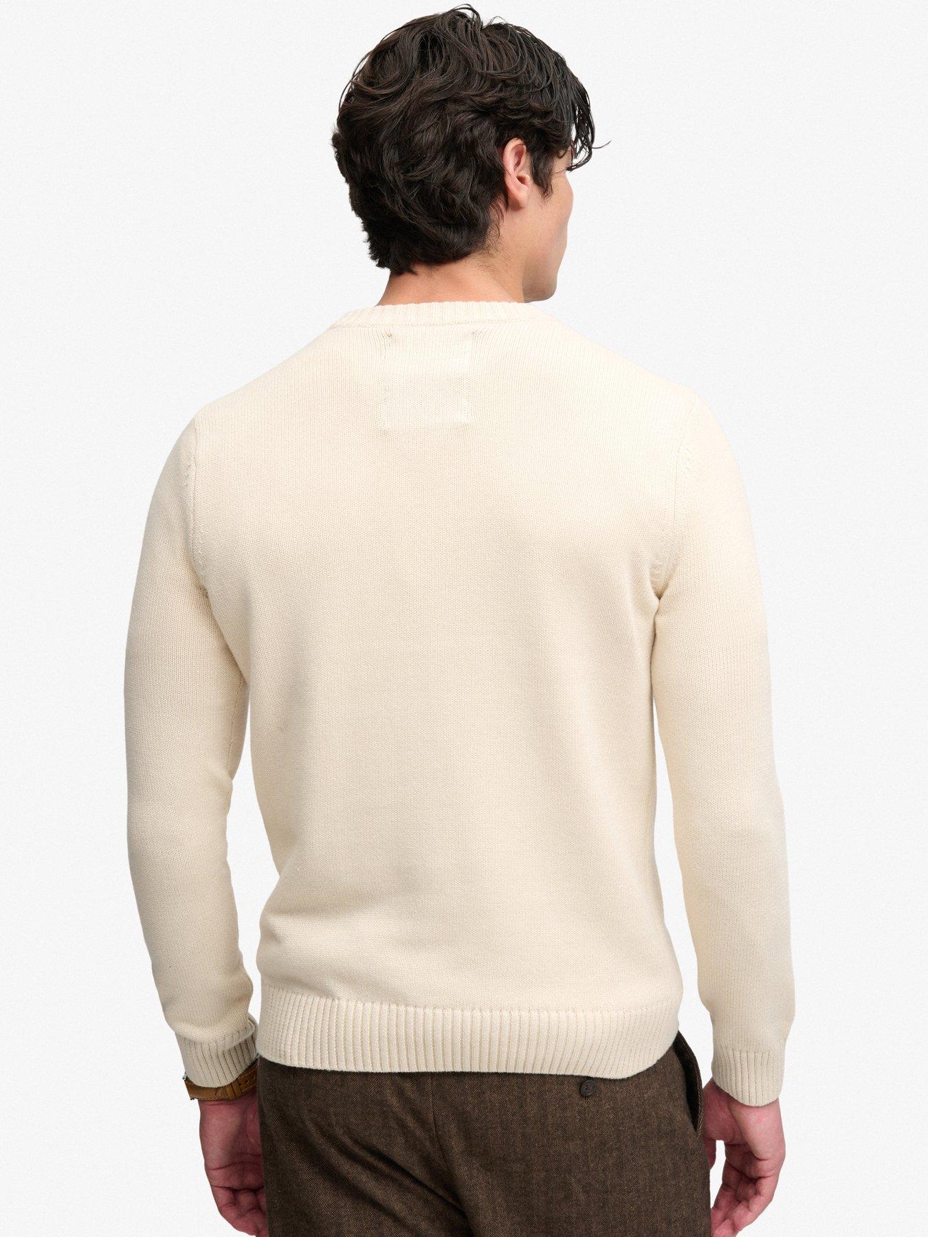 Image 2 of 7 of Superdry Mens Applique Graphic Regular Fit Jumper - Grey