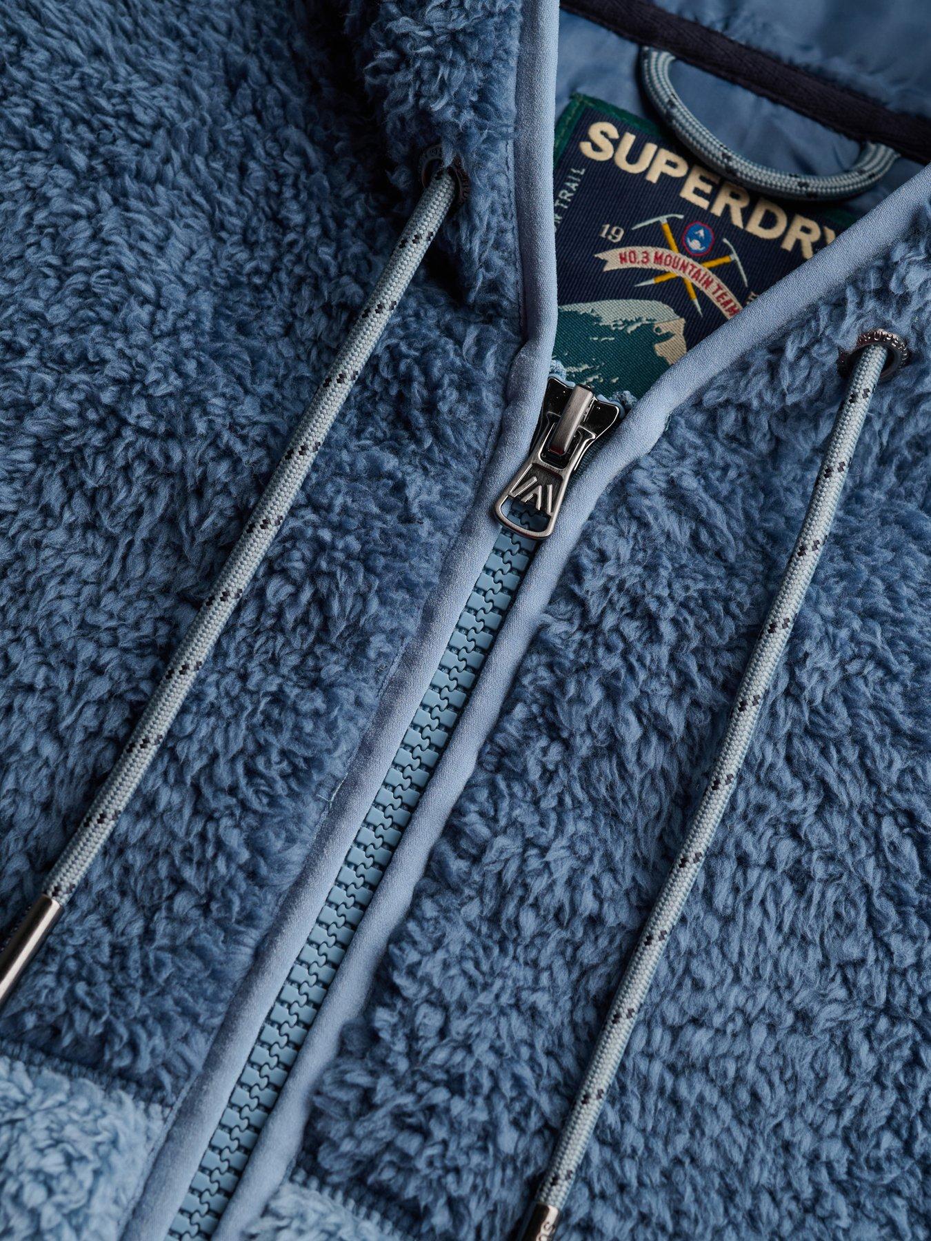 Image 6 of 6 of Superdry Super Soft Zip Hoodie - Blue