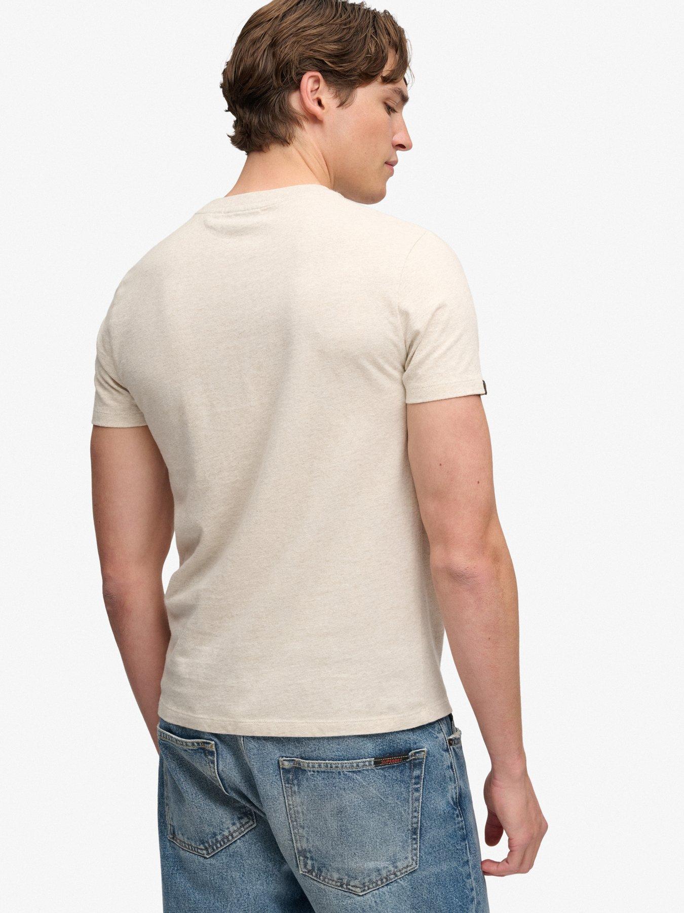 Image 2 of 7 of Superdry Mens Essential Company Logo Organic Cotton T-Shirt - Yellow
