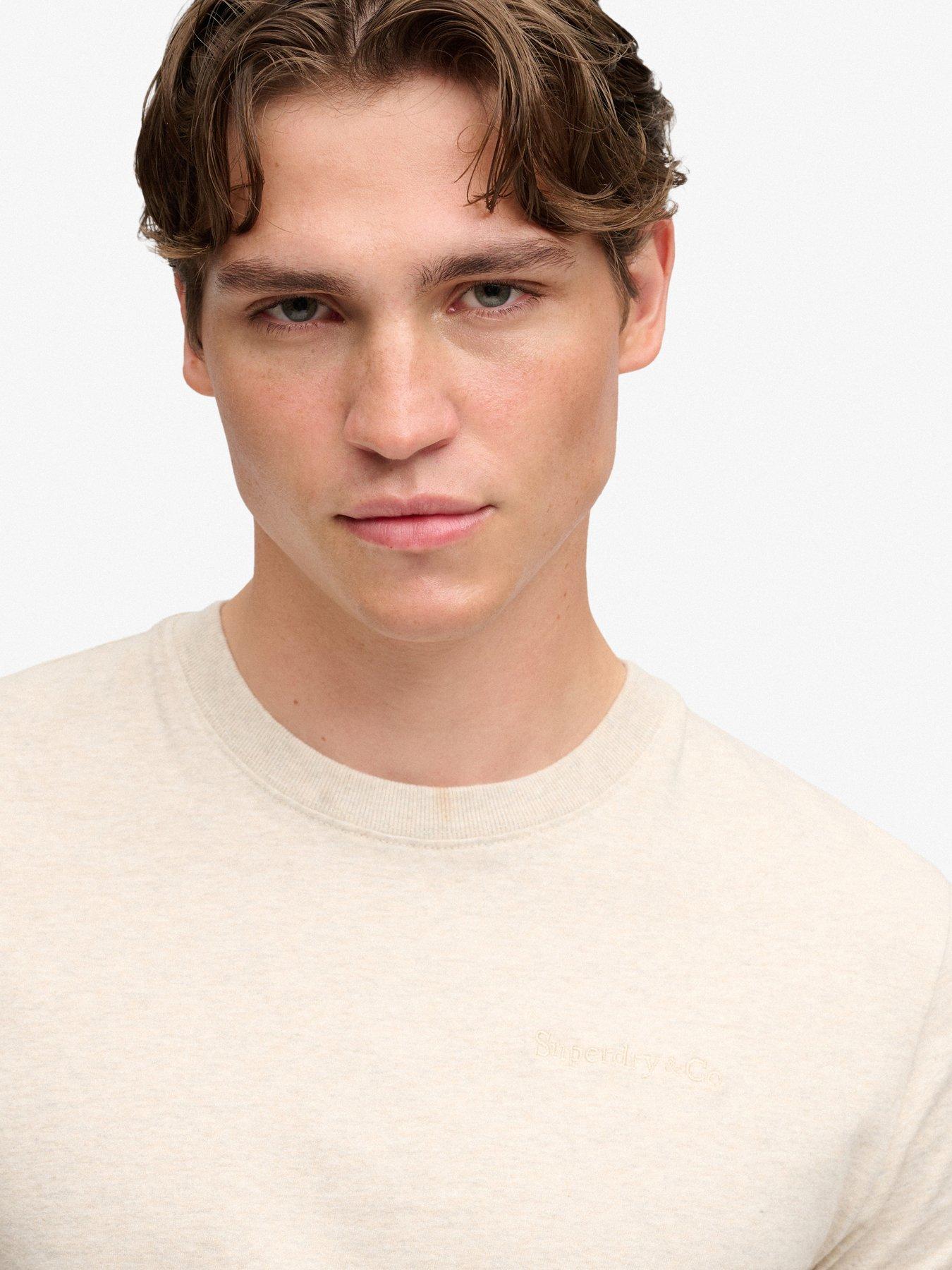 Image 4 of 7 of Superdry Mens Essential Company Logo Organic Cotton T-Shirt - Yellow