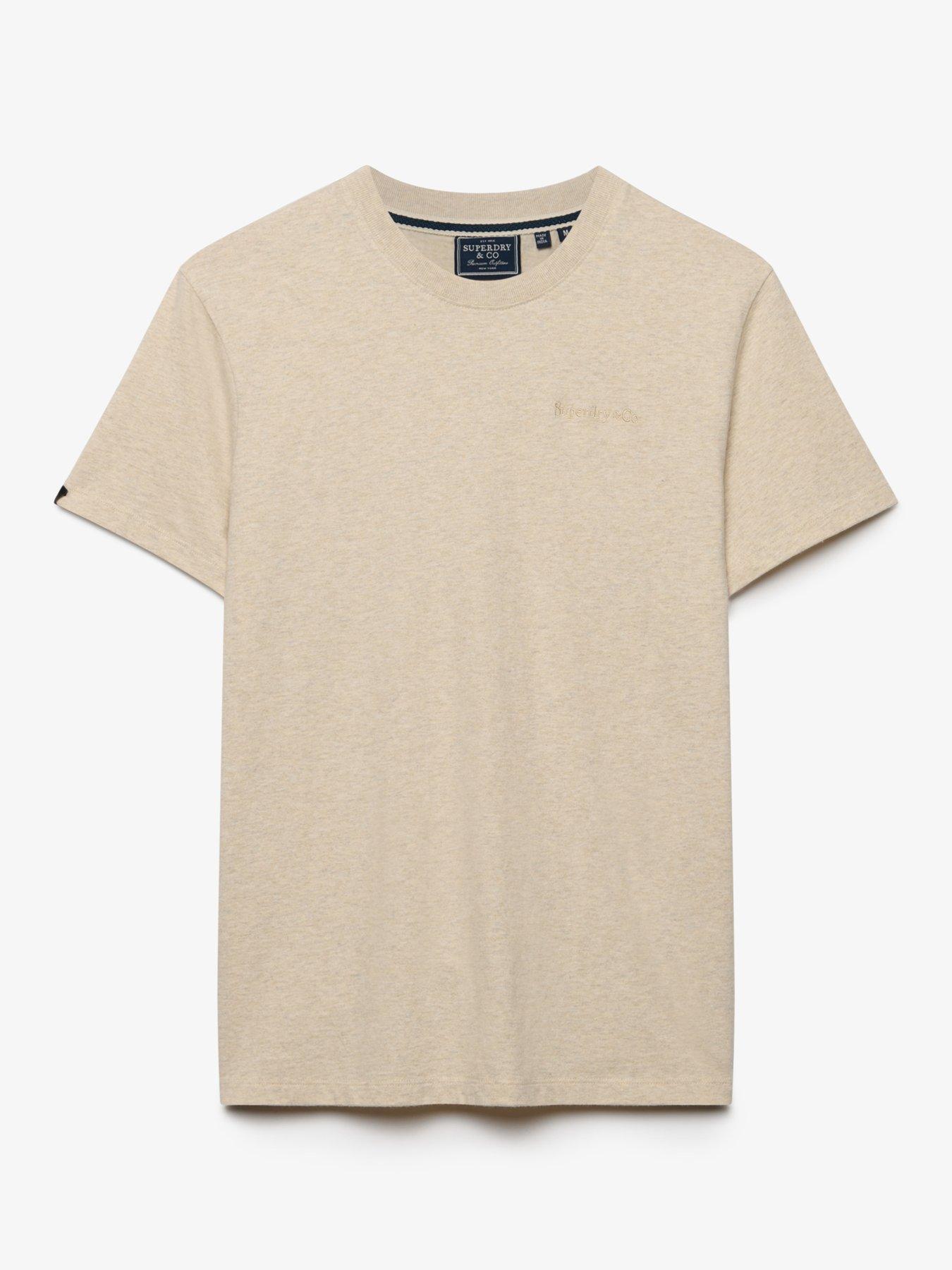 Image 7 of 7 of Superdry Mens Essential Company Logo Organic Cotton T-Shirt - Yellow