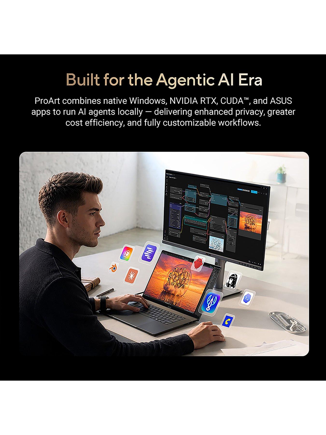 Image 6 of 7 of Asus ProArt 16.0 Copilot+PC Laptop - Nvidia RTX Spark with 6,144-core GPU and 20-core CPU - 64GB - 1TB SSD - 16 OLED - Black
