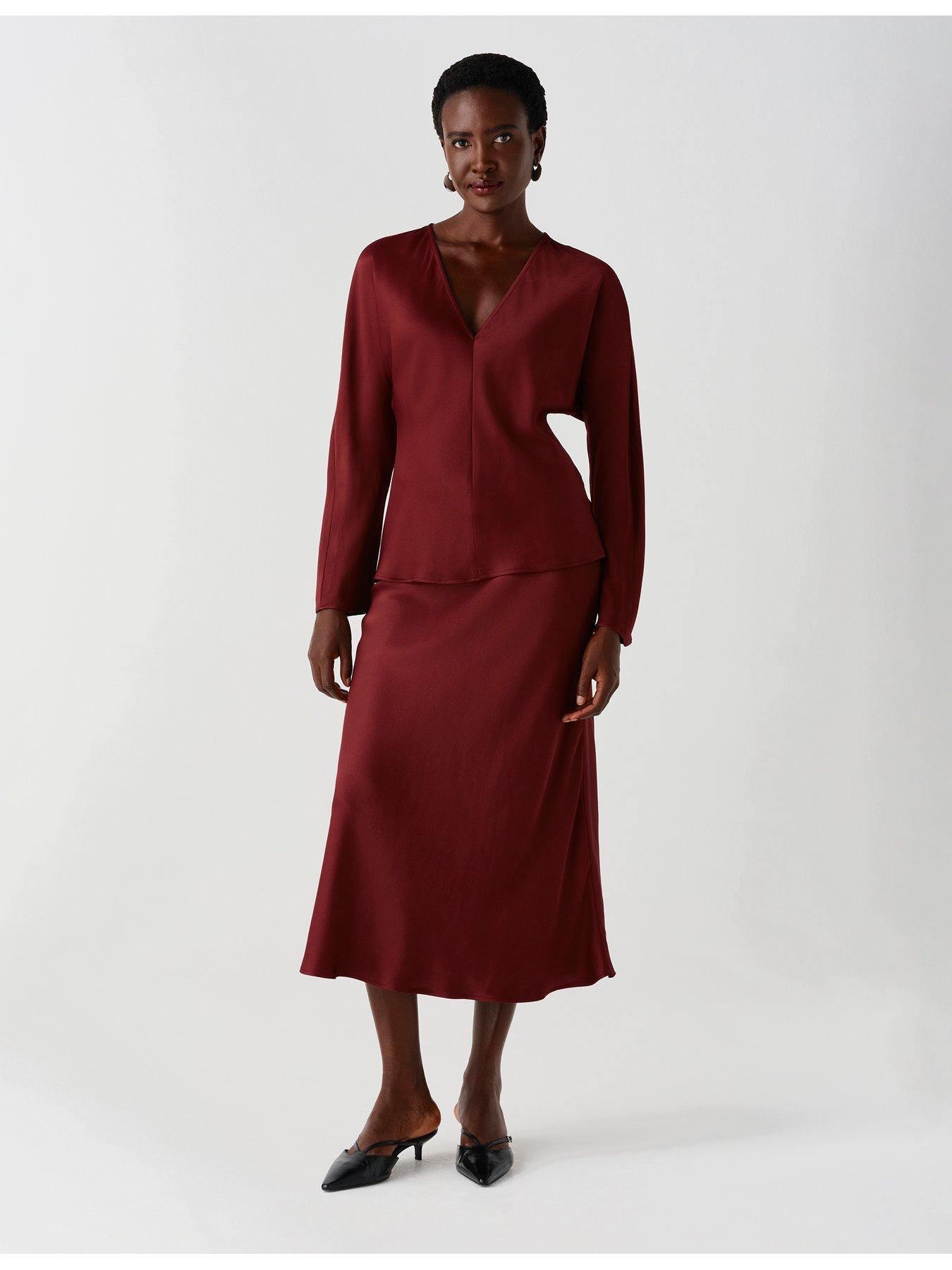 Image 3 of 7 of Ghost Burgundy Lucille Top