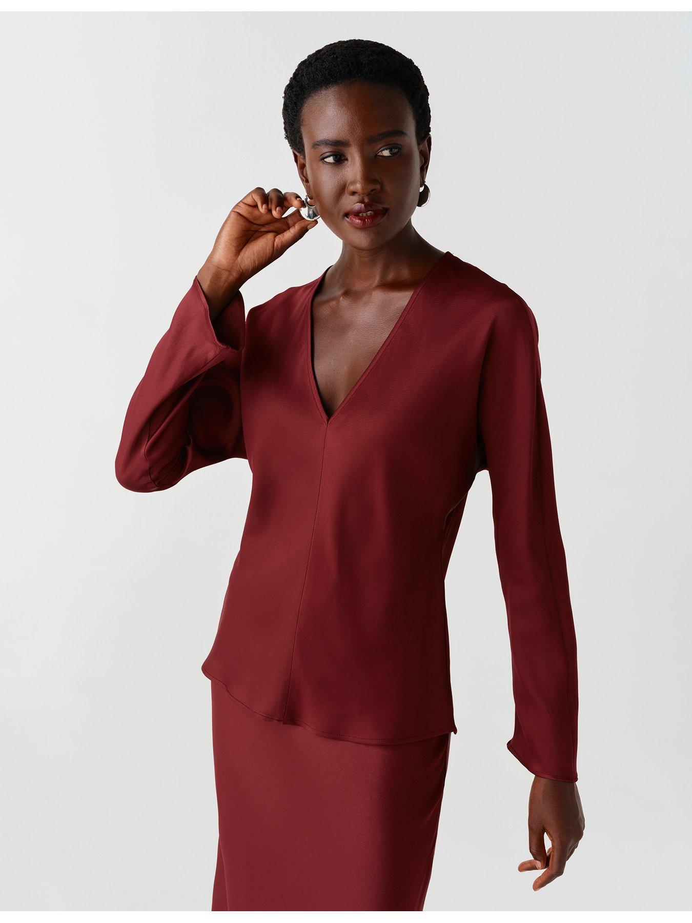 Image 6 of 7 of Ghost Burgundy Lucille Top