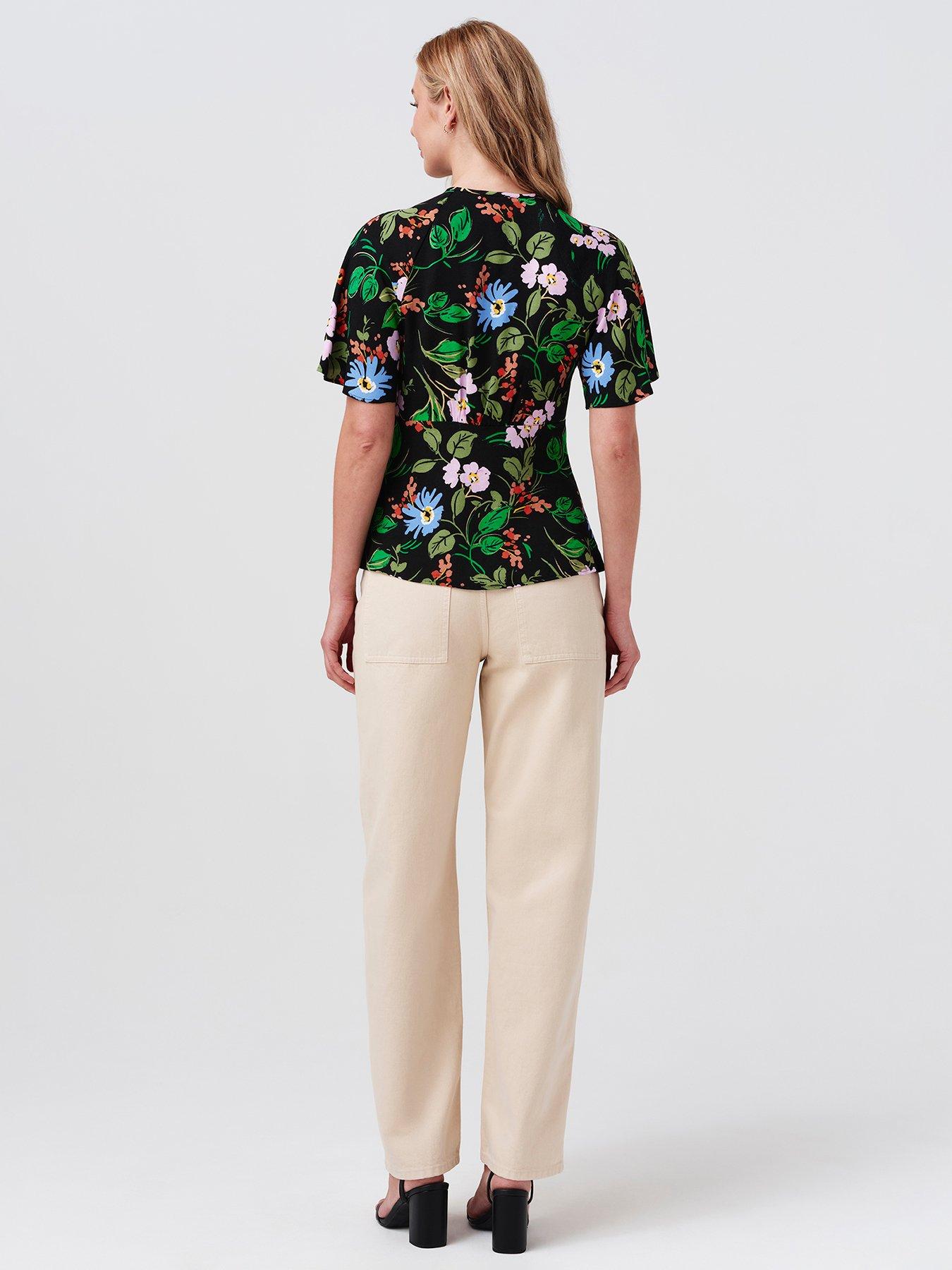 Image 2 of 7 of Ghost Black Floral Frida Top