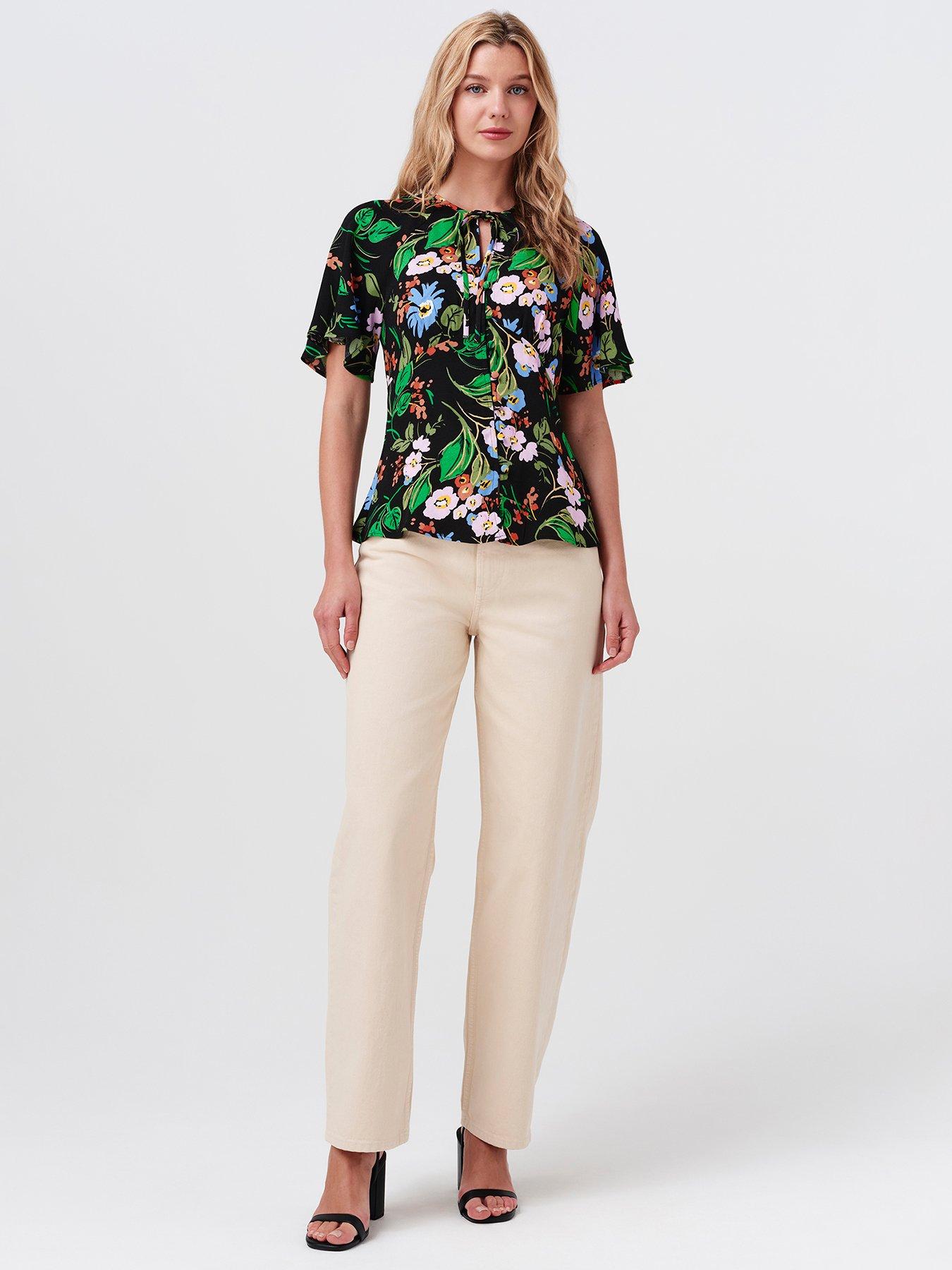 Image 3 of 7 of Ghost Black Floral Frida Top
