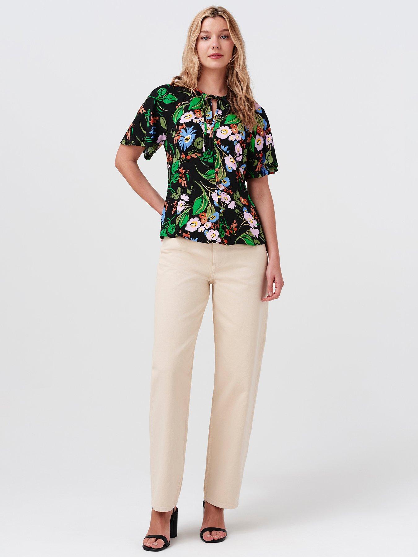 Image 6 of 7 of Ghost Black Floral Frida Top