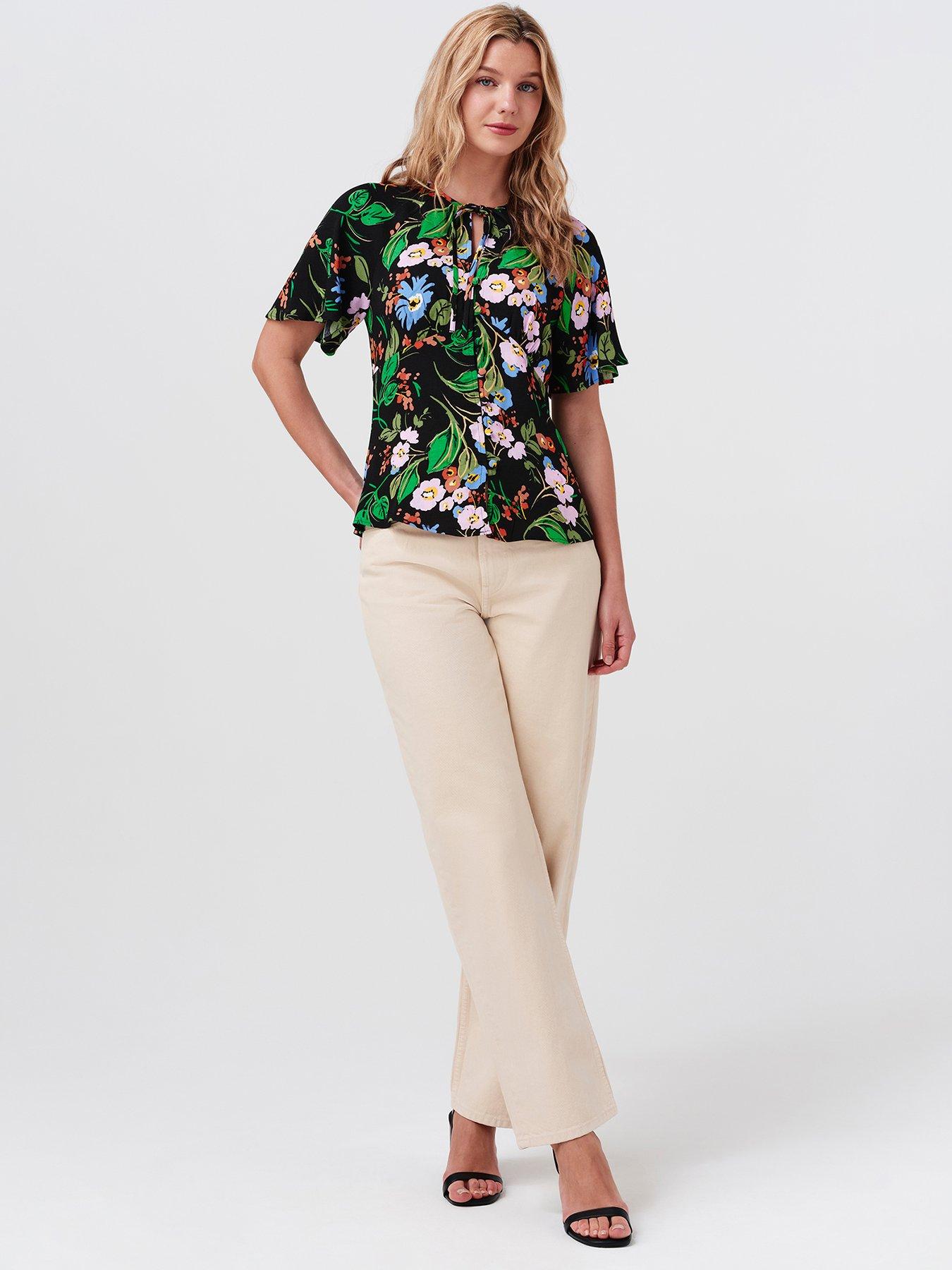 Image 7 of 7 of Ghost Black Floral Frida Top