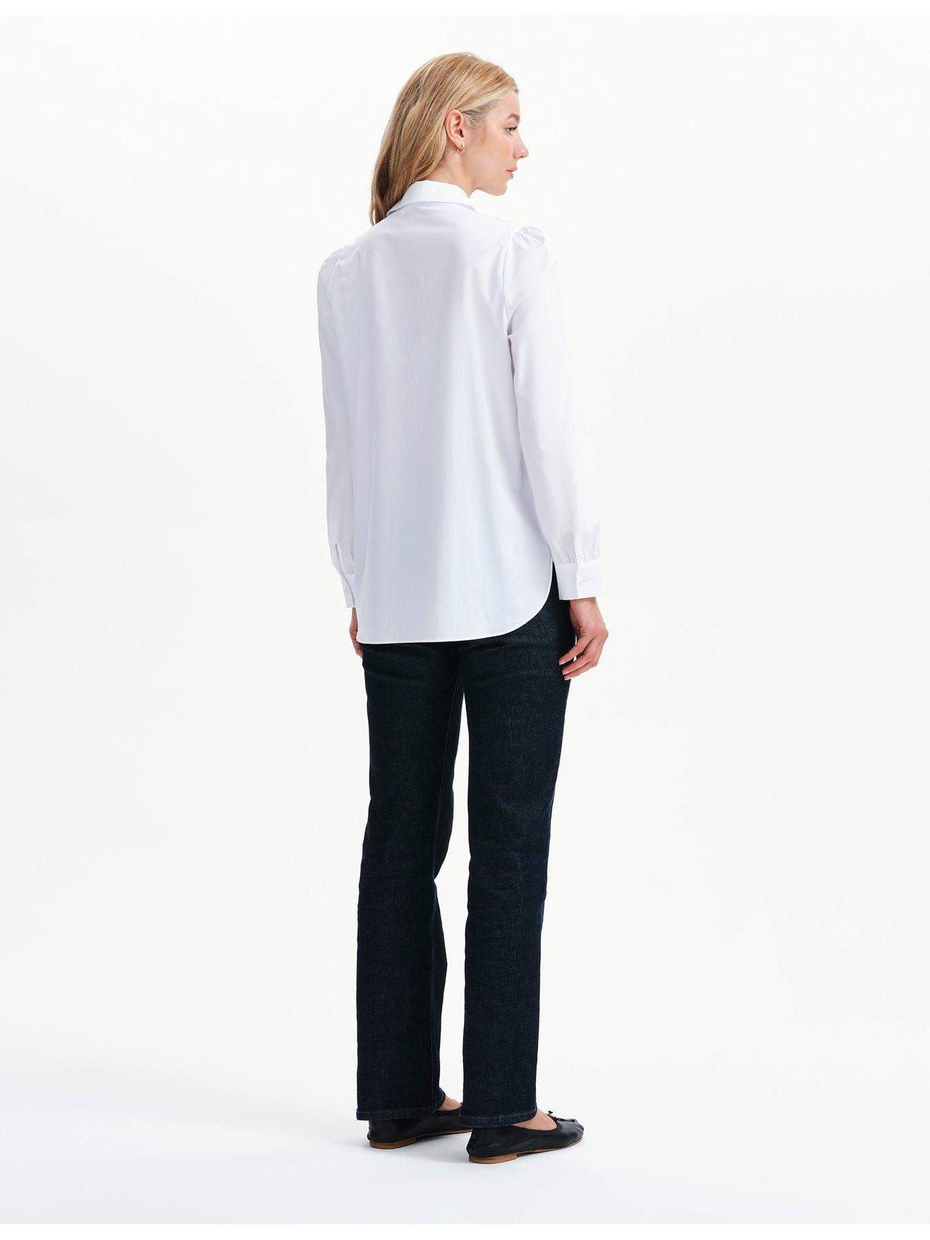 Image 2 of 7 of Finery Cotton White Mimi Shirt