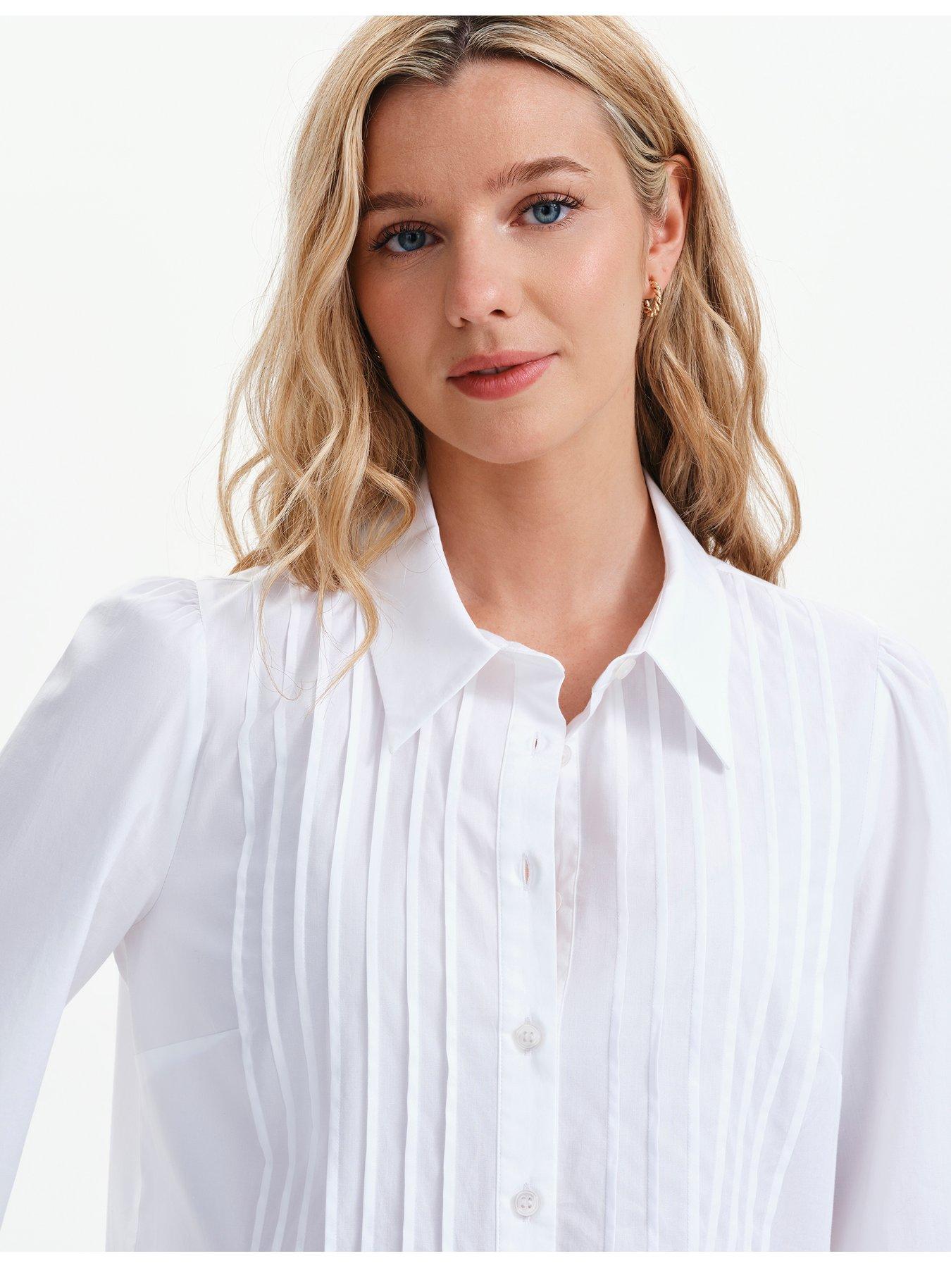 Image 5 of 7 of Finery Cotton White Mimi Shirt