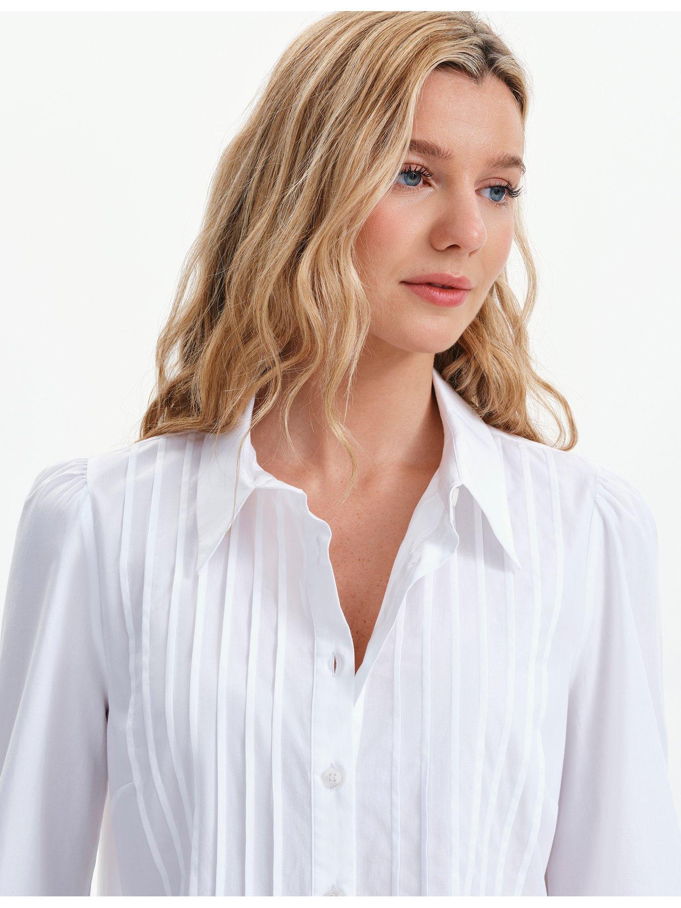 Image 6 of 7 of Finery Cotton White Mimi Shirt