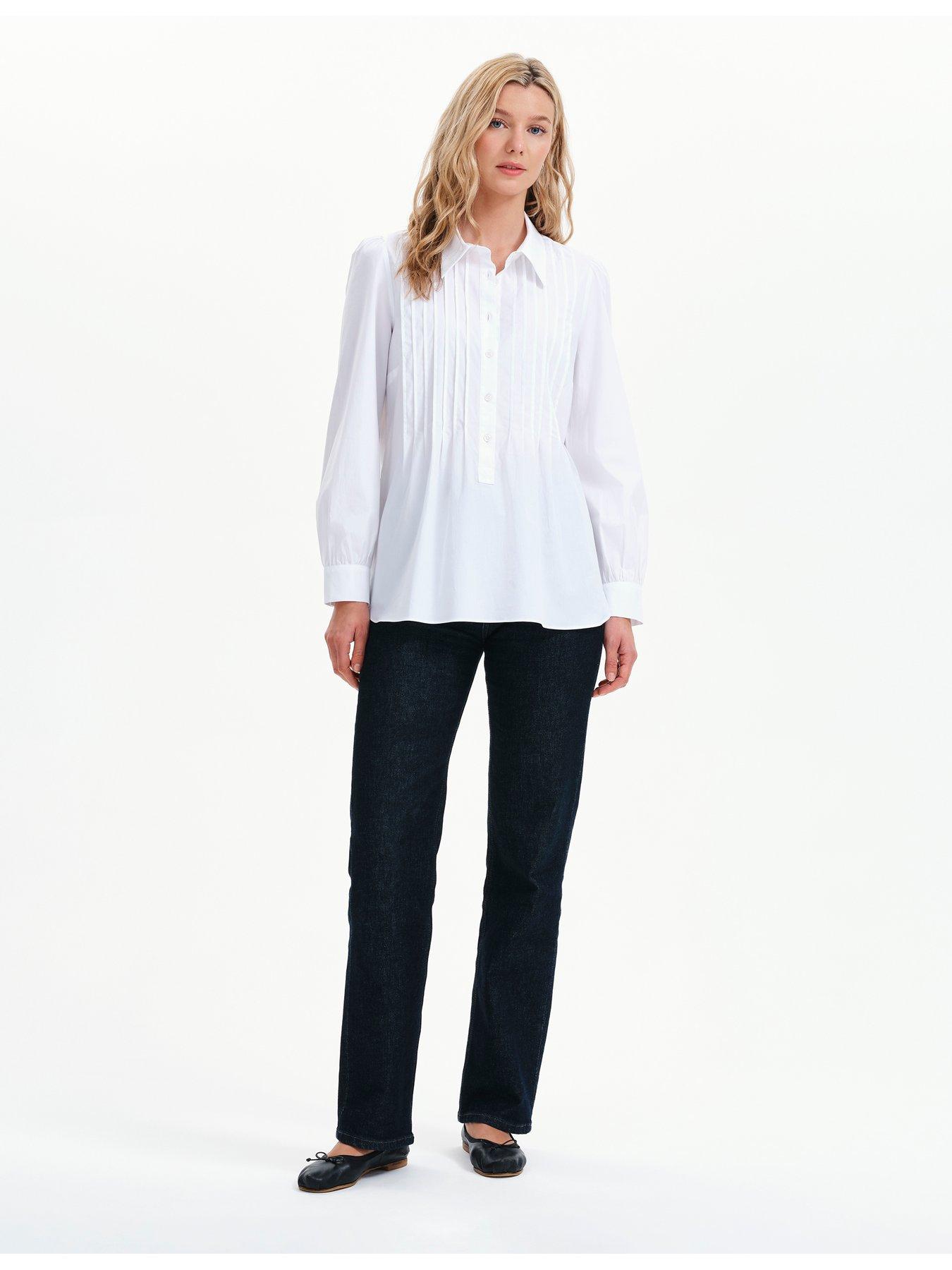 Image 7 of 7 of Finery Cotton White Mimi Shirt